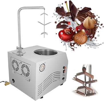 Countertop Chocolate Temperating Machine, 7L Chocolate Fountain Machine, Strawberry Chocolate Coating Machine Chocolate Dispenser, Chocolate Melting Machine 220V