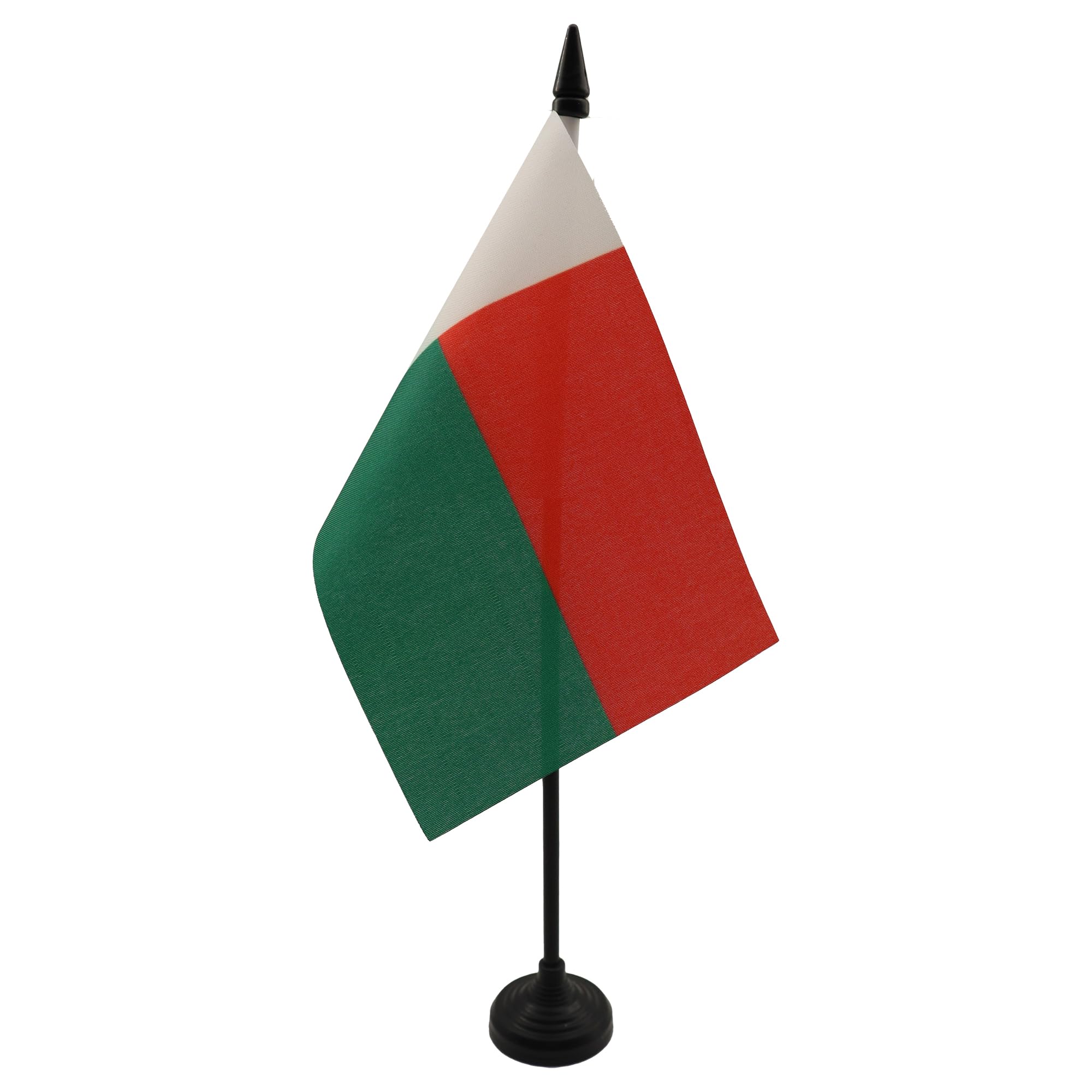 AZ FLAG Madagascar Table Flag 4x6 in 100D Polyester Plastic Base