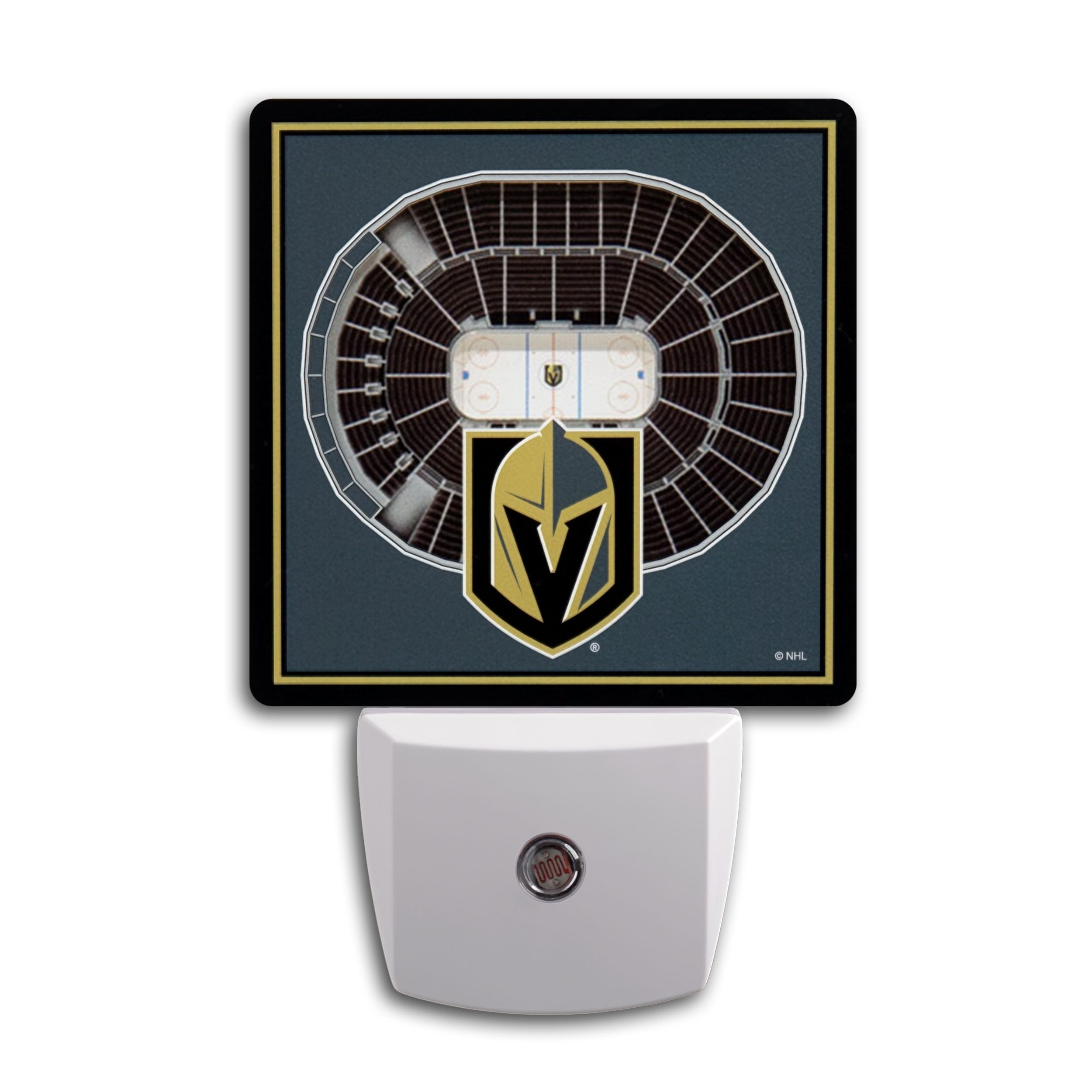 YouTheFan NHL Vegas Golden Knights 3D StadiumView Nite Light | 3D Layers Form Team Stadium, Soothing Ambient Lighting, Auto On/Off With Smart Light