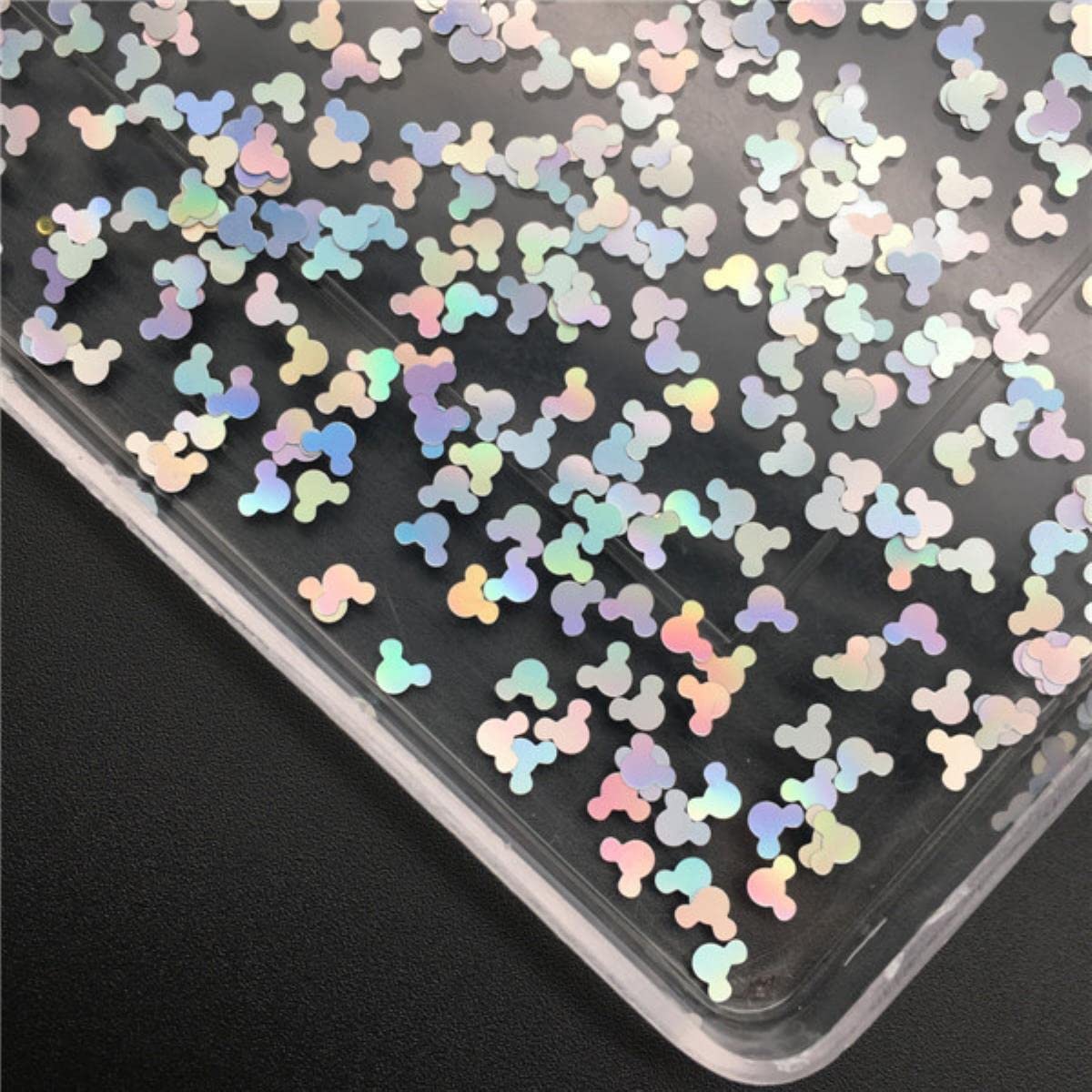 20 g/paquete tamaño láser plata ultrafino uñas brillo lentejuelas para el arte del cuerpo pintura uñas Artl DIY decoración