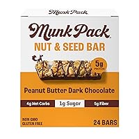 Vista 46 de Munk Pack- Barras Keto de nueces y semillas, 0 onzas de azúcar, 0.07 onzas de carbohidratos netos, sin azúcar añadido, a base de plantas, sin