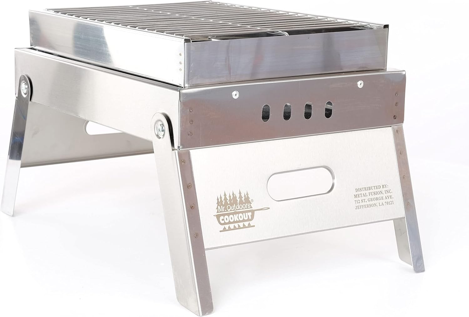 Mr. Outdoors Cookout Model # MOCG15SS Portable Charcoal Stainless Steel Grill