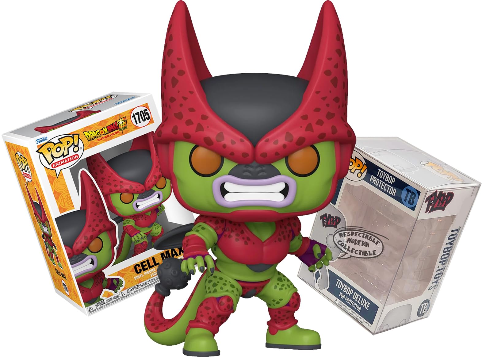 Amazon.com: Funko Cell Max (Red Final Form) + Pop Protector