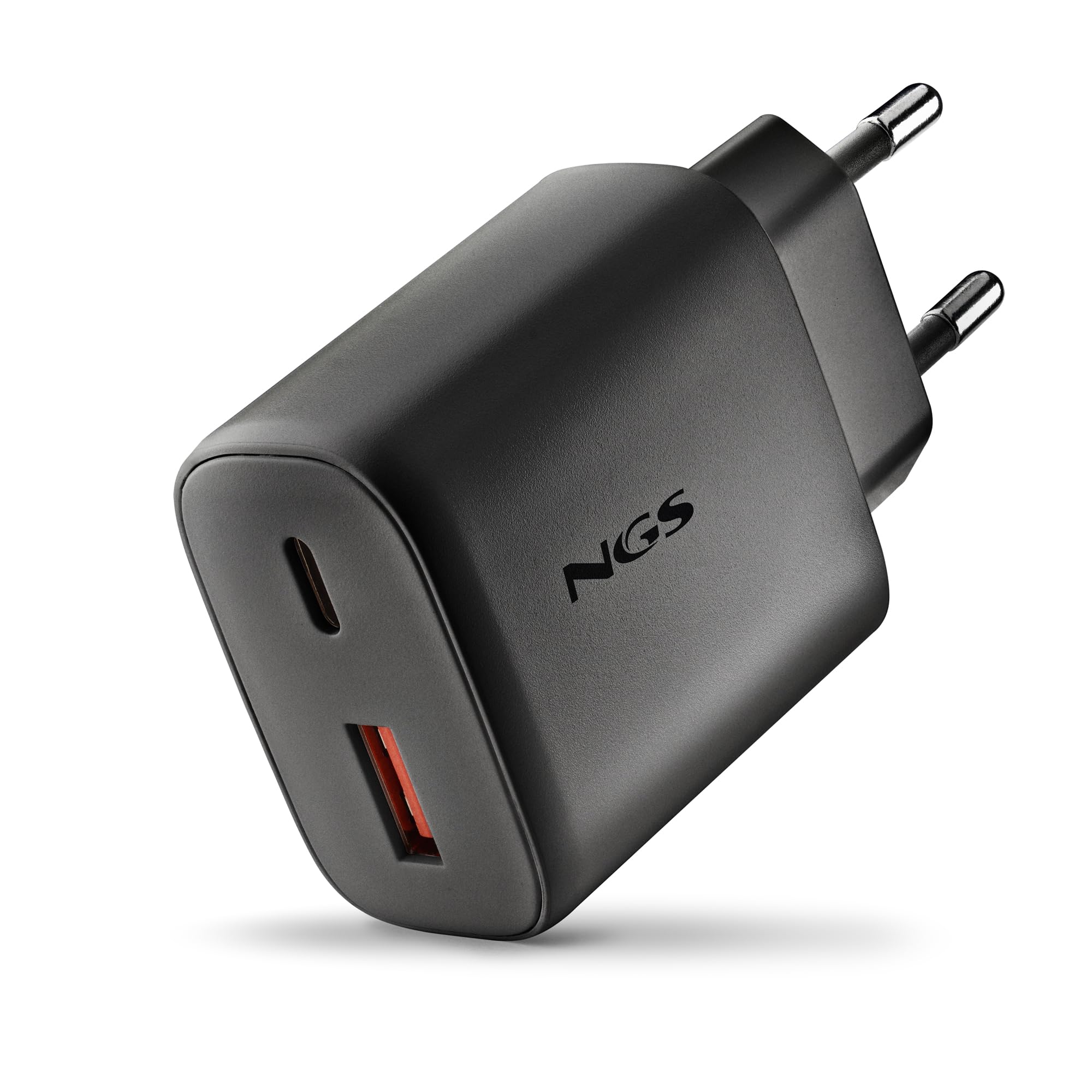 Cargador de Pared GaN NGS Era 45W/ 1xUSB Tipo-C/ 1xUSB/ 45W