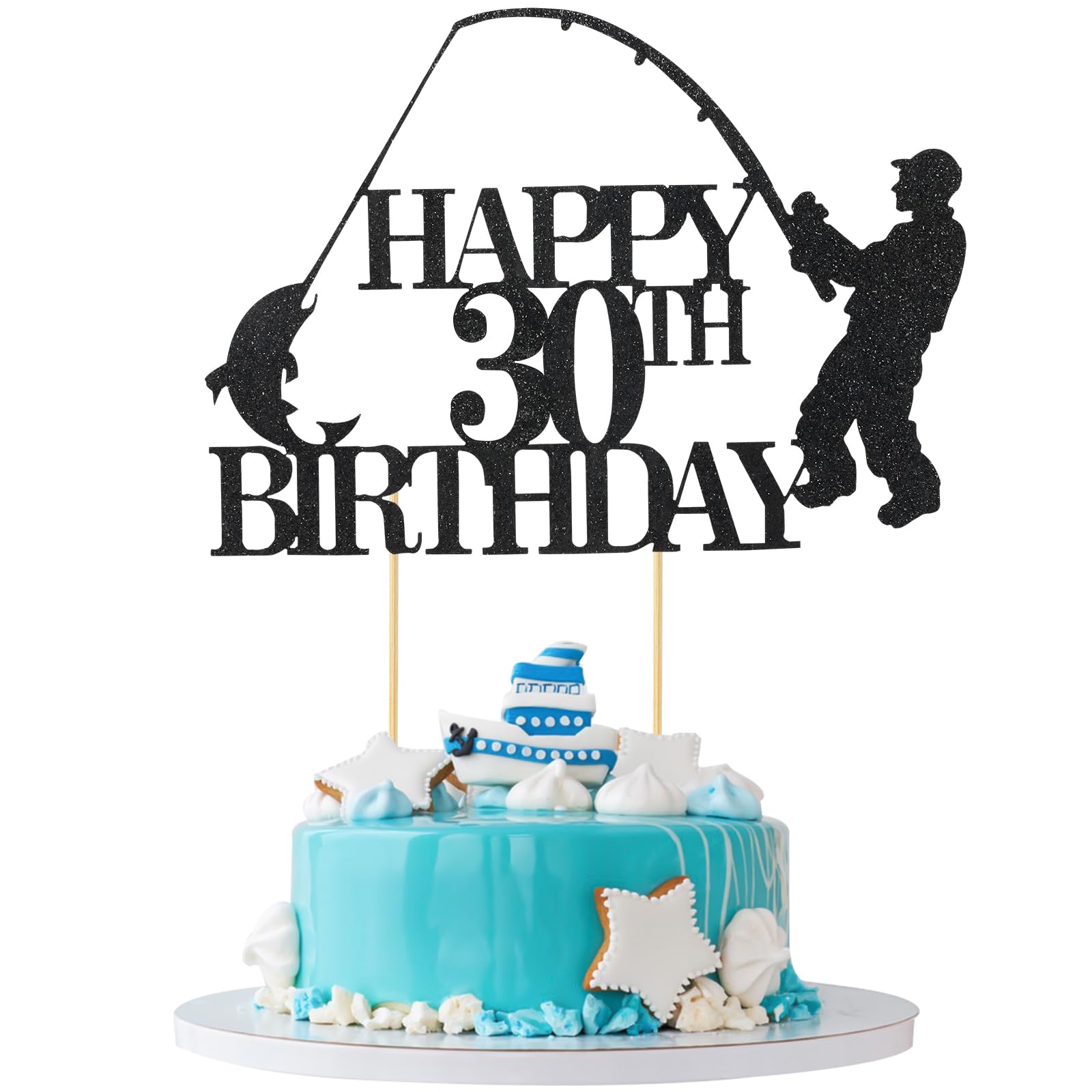25 Decorazioni Per Torte Con Pesca Andata A Pesca, Topper Per Cupcake Per Pesca, Decorazioni Di Compleanno, Baby Shower, Forniture Per Feste Di Compleanno - Foto 5