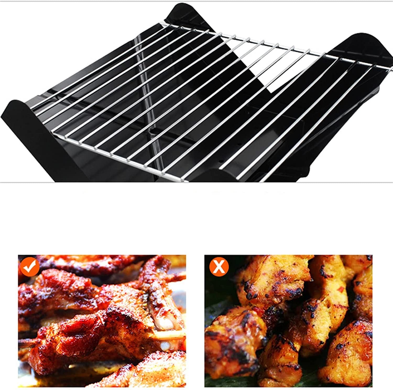 Grill Ogrodowy Grill Gazowy Przenośny Składany Mini Grill Ogrodowy Podwójny Grill Na Węgiel Drzewny