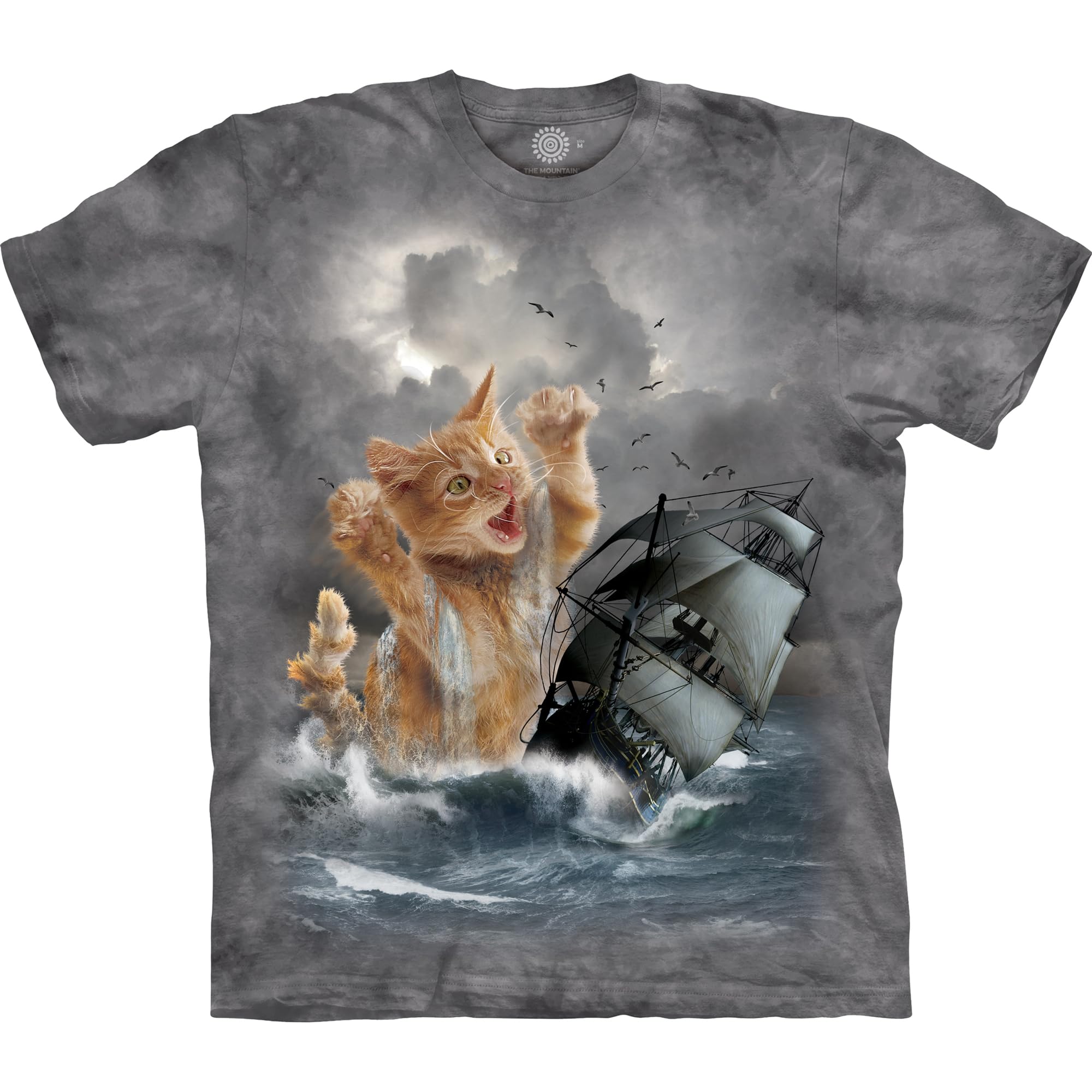 The Mountain Krakitten Unisex T Shirt | Premium, Hand-Dyed | Funny Cat Graphic Tee