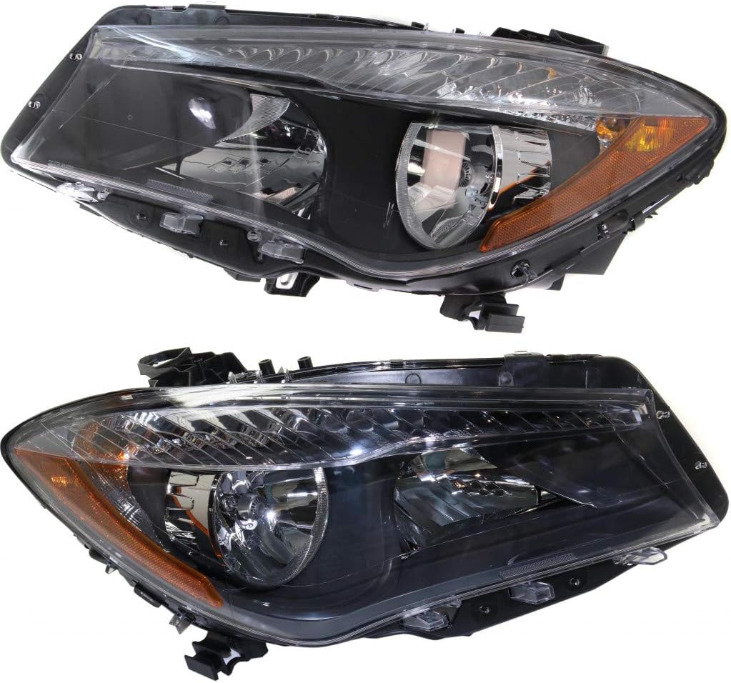 CarLights360: For 2014 2015 2016 2017 Mercedes-Benz CLA250 Headlight Assembly Driver Side w/Bulbs Base/4Matic Models Black Housing DOT Certified Replacement for MB2502222 | 1178200261