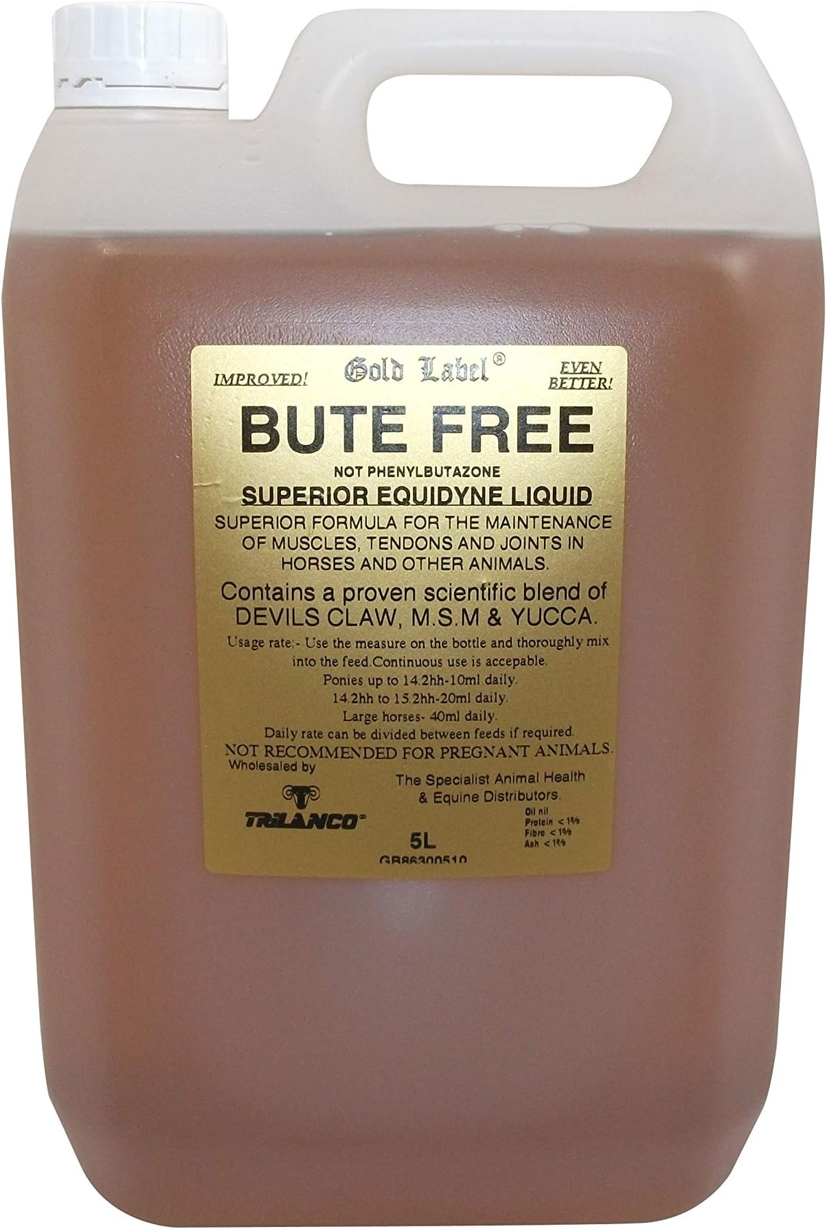 Gold Label Unisex's GLD0014 Bute Free, Clear, 5 Litre