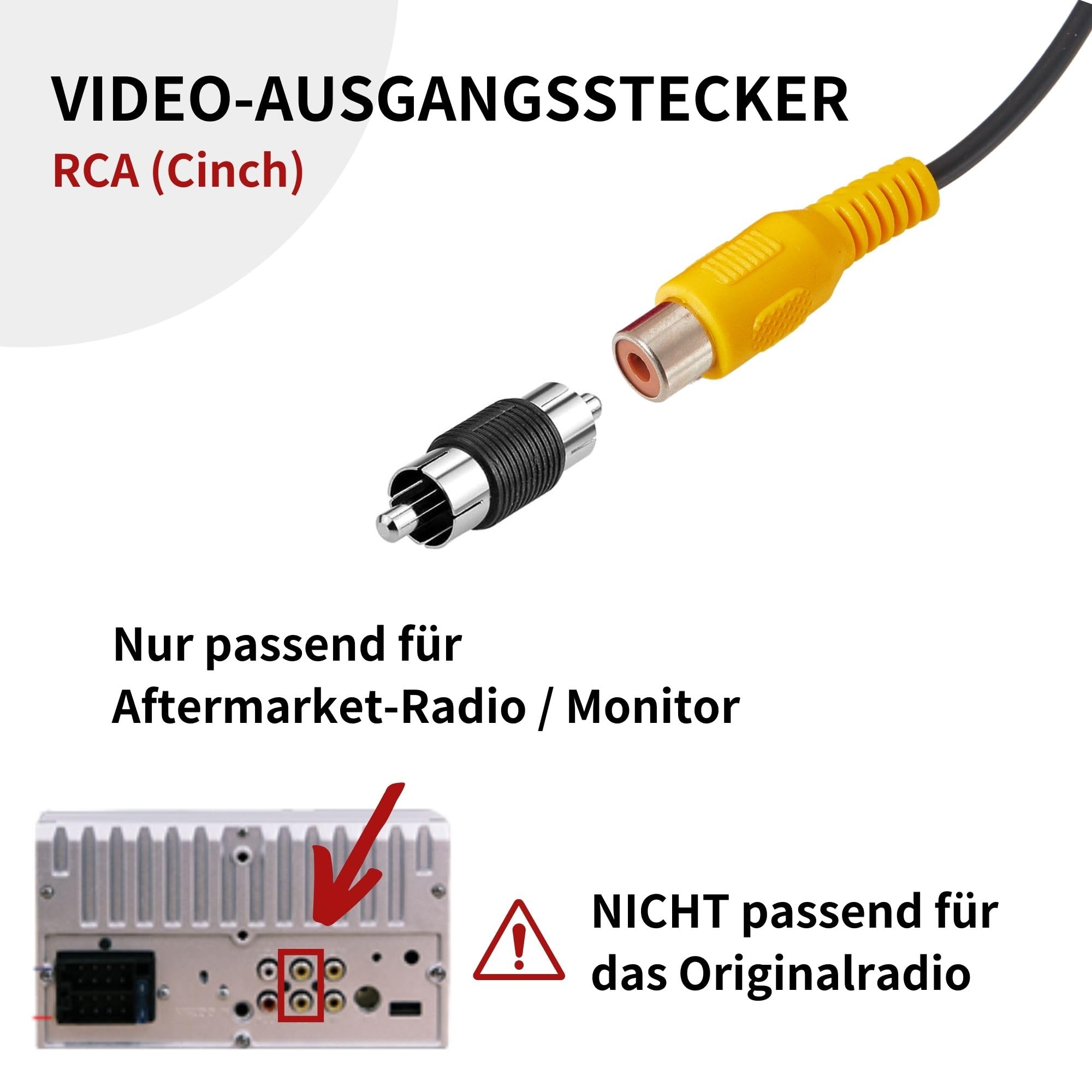 RED WOLF Auto Rückfahrkamera für 2006-2020 FIAT Ducato Citroen Jumper Peugeot Boxer Van der Drittes Bremslichtkamera 3rd Dach Bremslicht Autokamera