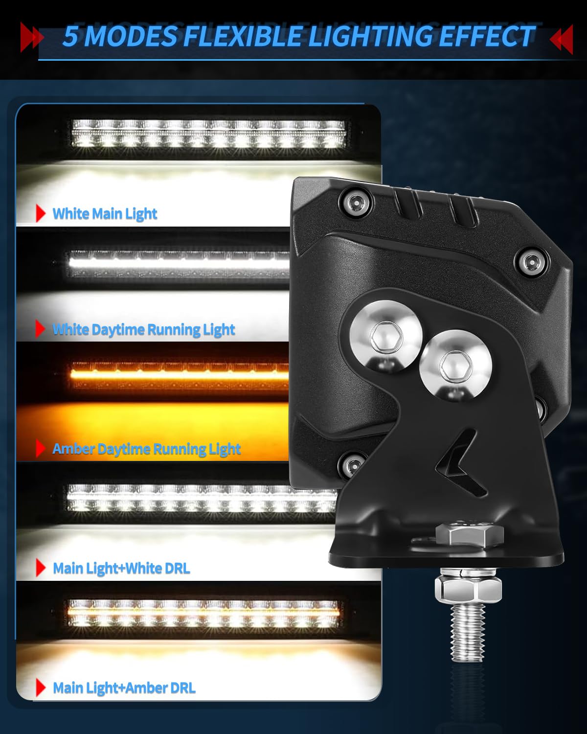BraveWAY 32" Double Rangée Barre Rampe LED DRL 270W 30000LM Phare LED Barre Lumineuse 12/24V Longue Portée Homologation ECE pour Les Véhicules de Tracteurs Agricoles, 4x4 Duads, Poids Lourd, Caravan