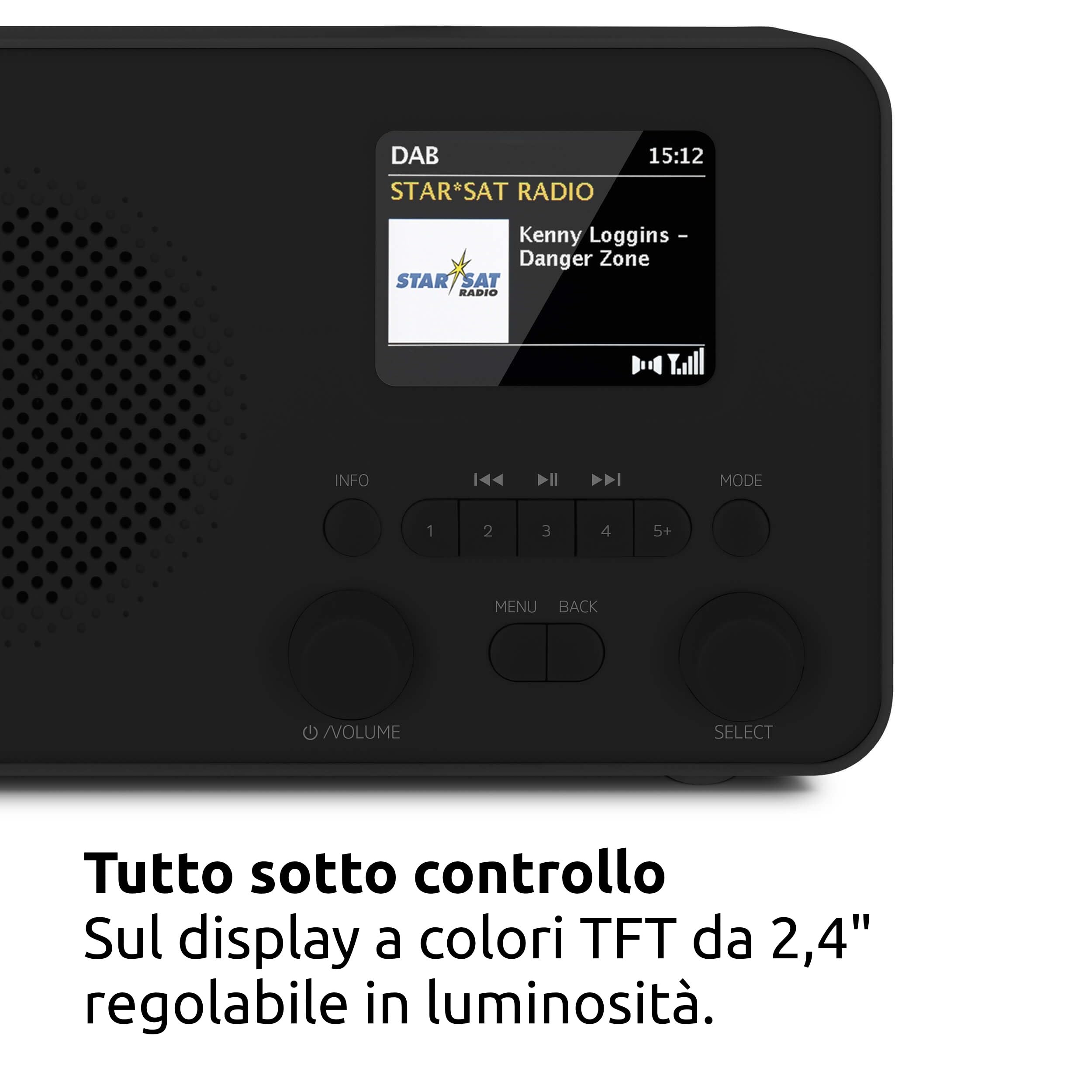 TechniSat TECHNIRADIO 6 IR Radio Internet portatile DAB+ UKW WLAN Bluetooth nero