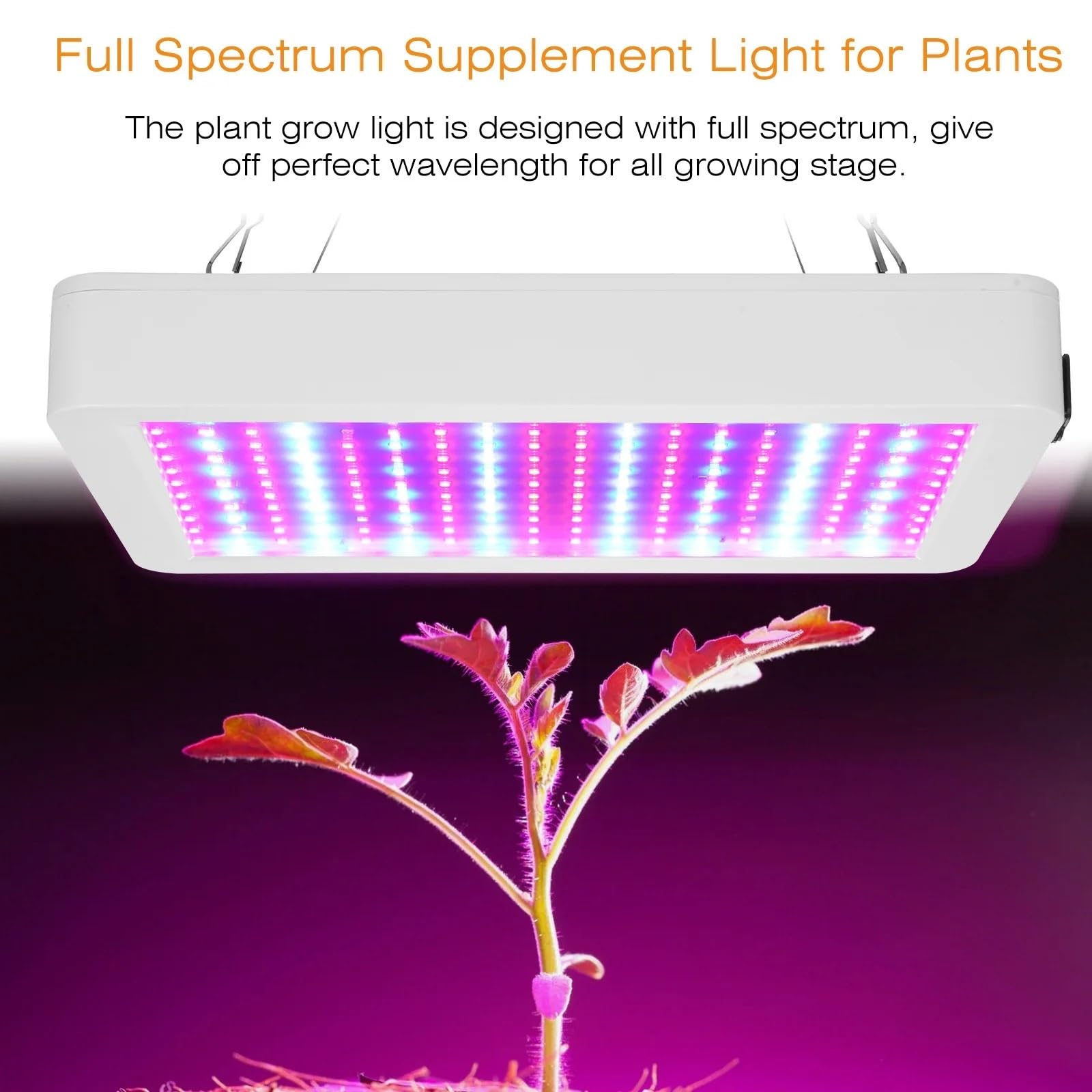 Grow Light, 1000W/2000W LED Full Spectrum LED Growing Light IP65 Lampadine for piante Lampada idroponica Lampade for serre Illuminazione for la crescita dei fiori(312 leds)