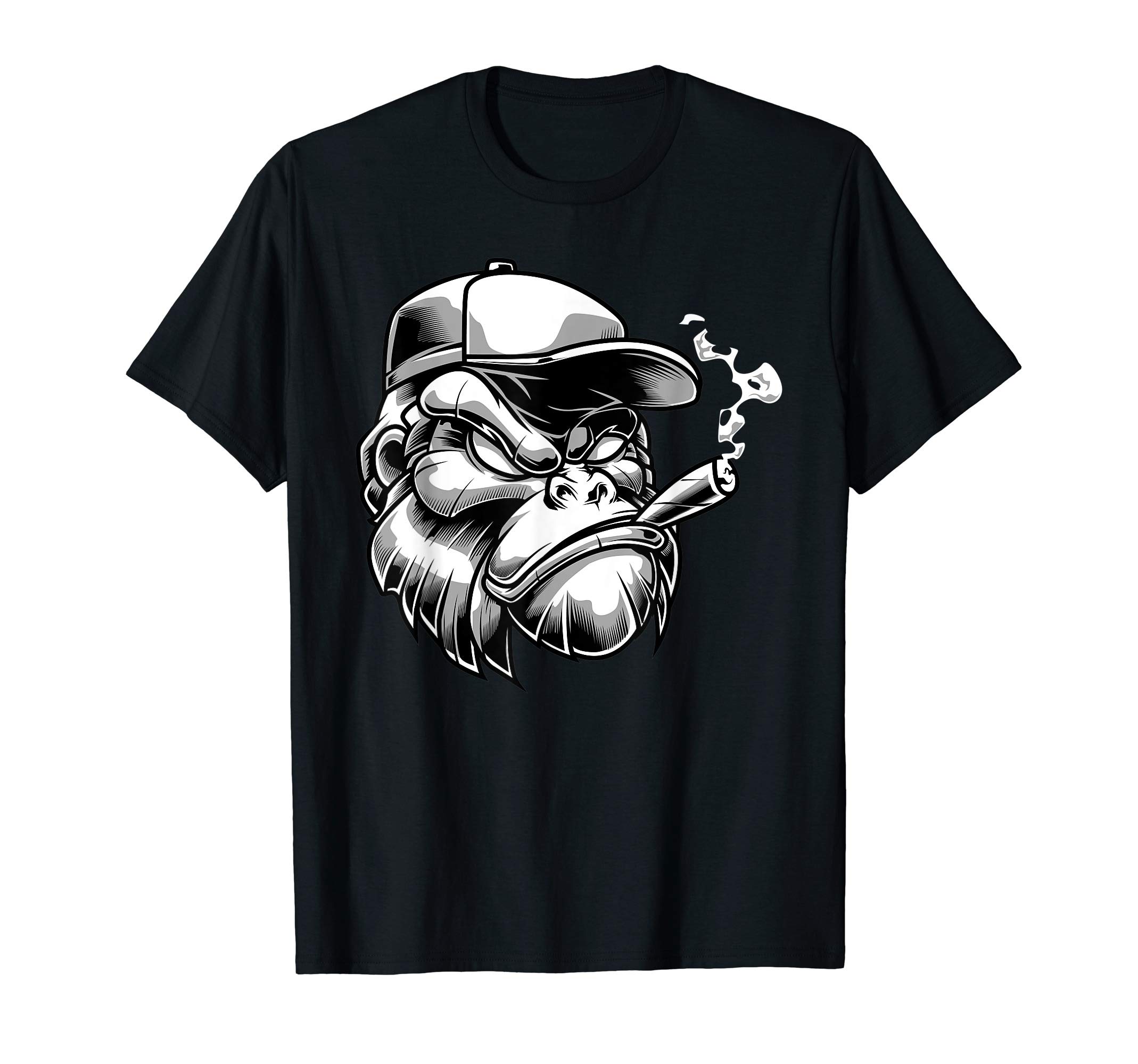 Gorilla with Cigar Silver Back Monkey Gift T-Shirt