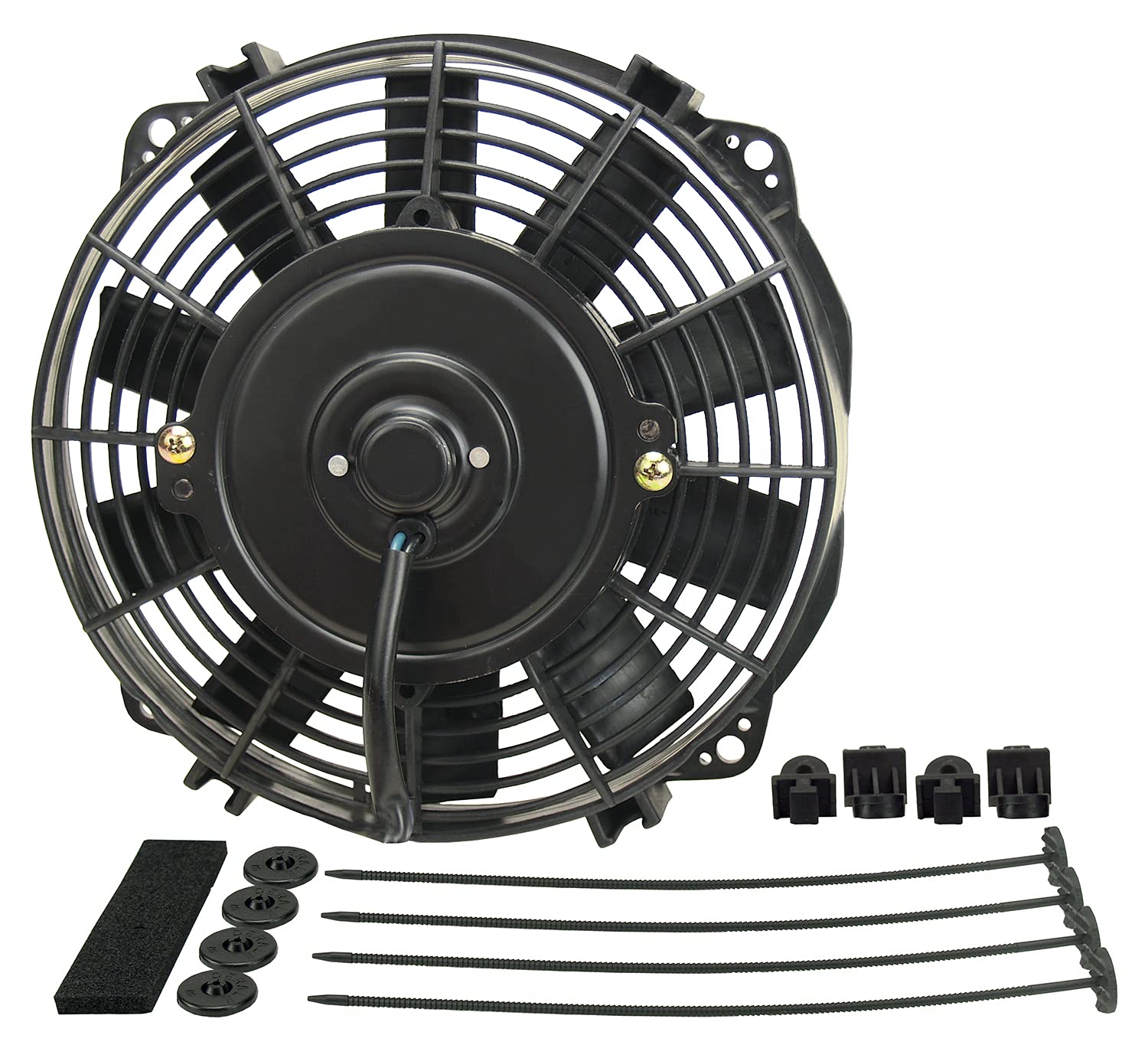 Derale 16908 8" Dyno-Cool High Performance Electric Fan, Black