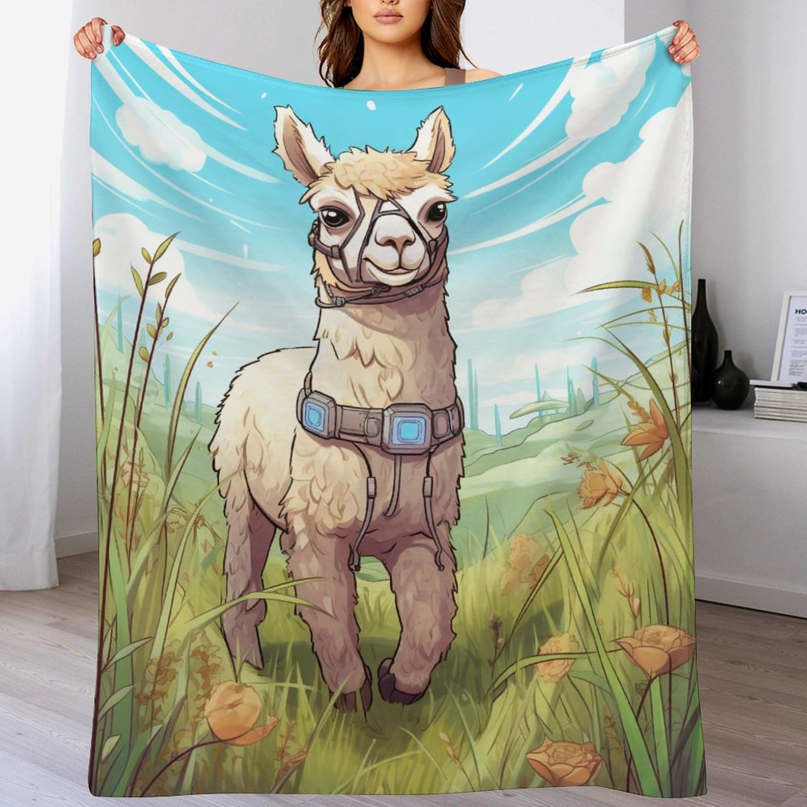Couverture en flanelle de haute qualité alpaga au toucher soie
