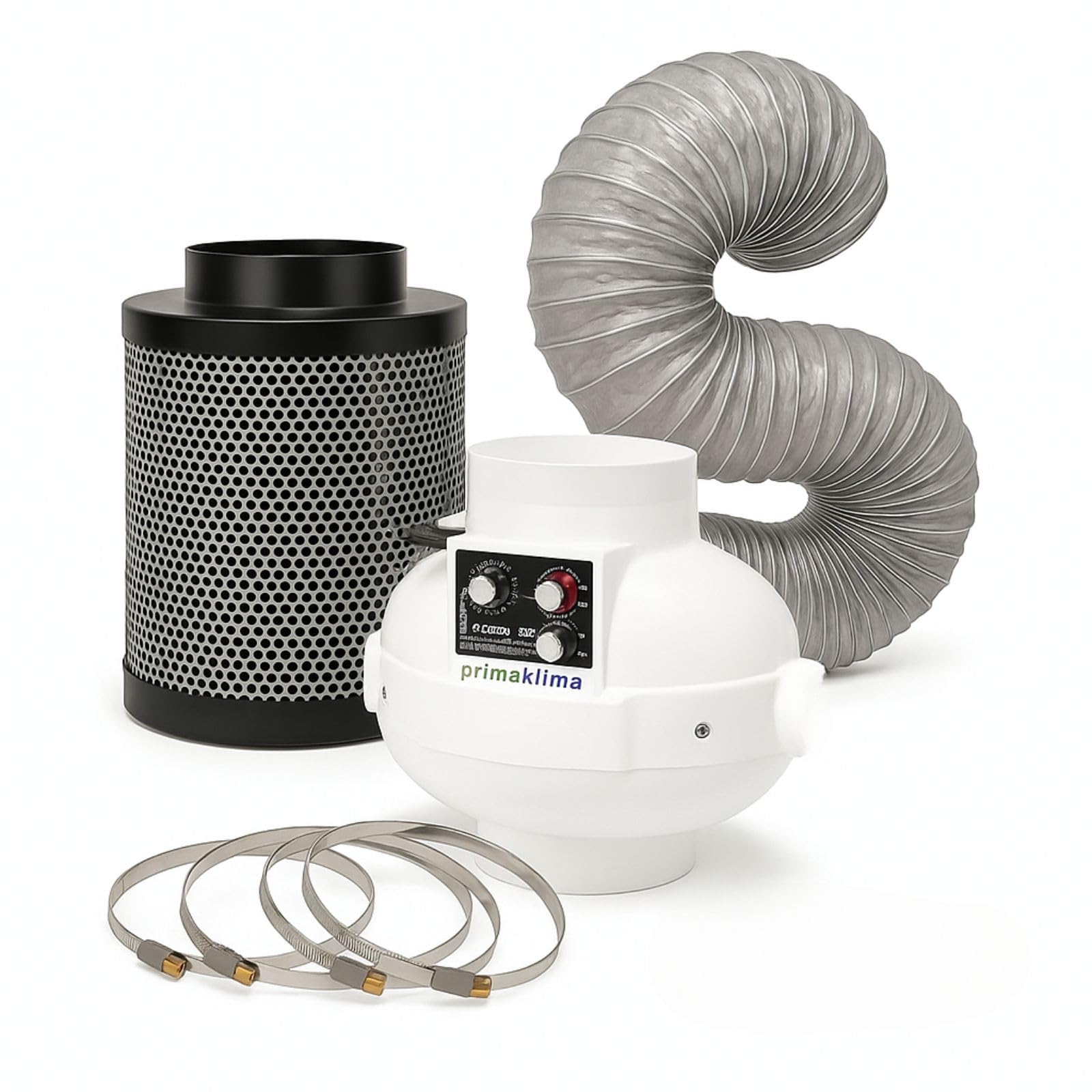 Ventilateur de tuyau Prima Klima 680 m³ Weedness système d'aération intérieur
