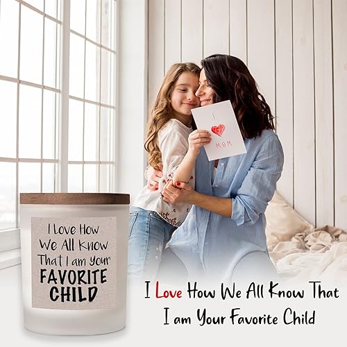 Miniatura 3 de Vela con texto en inglés "I Love How We All Know That I am Your Favorite Children", regalos de cumpleaños para ella, para él, mujeres, mamá,
