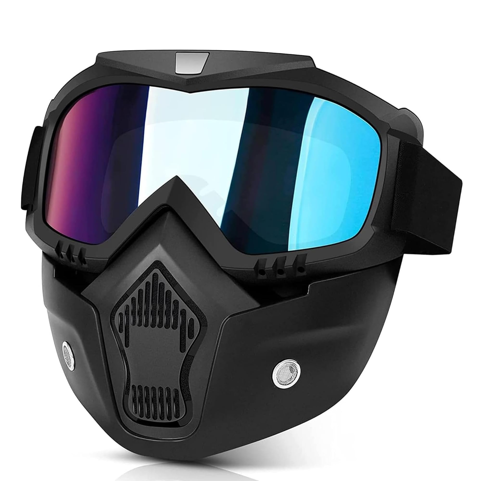 Sulfar Rainbow Visor Goggle Mask Anti Scratch UV Protective Face & Eyewear Windproof Dirt Shield With Soft Foam Padded Detachable Mouth Filter For cycling Bike Off Road Racing Ride Unisex (B0D26CKYTF) Amazon Price History, Amazon Price Tracker