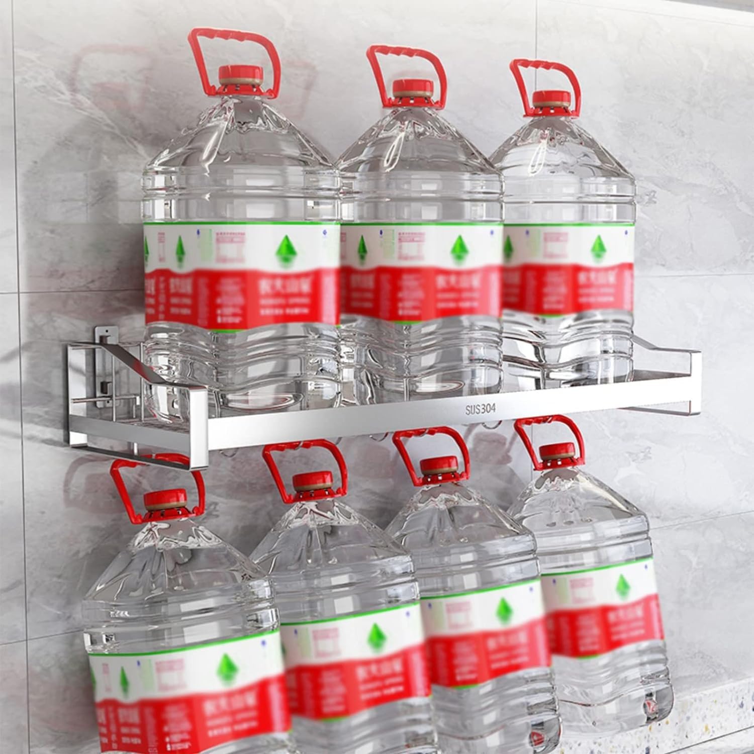 Escurreplatos Colgante, Escurreplatos De 2 Niveles sobre Fregadero Escurridor De Platos De Acero Inoxidable Montado En La Pared con Escurridor Y Jaula para Palillos Colgantes,60CM