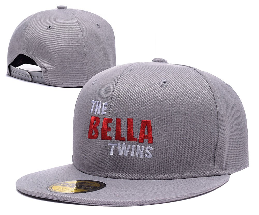 JIUWEI The Bella Twins Logo Adjustable Snapback Embroidery Hats Caps - Grey