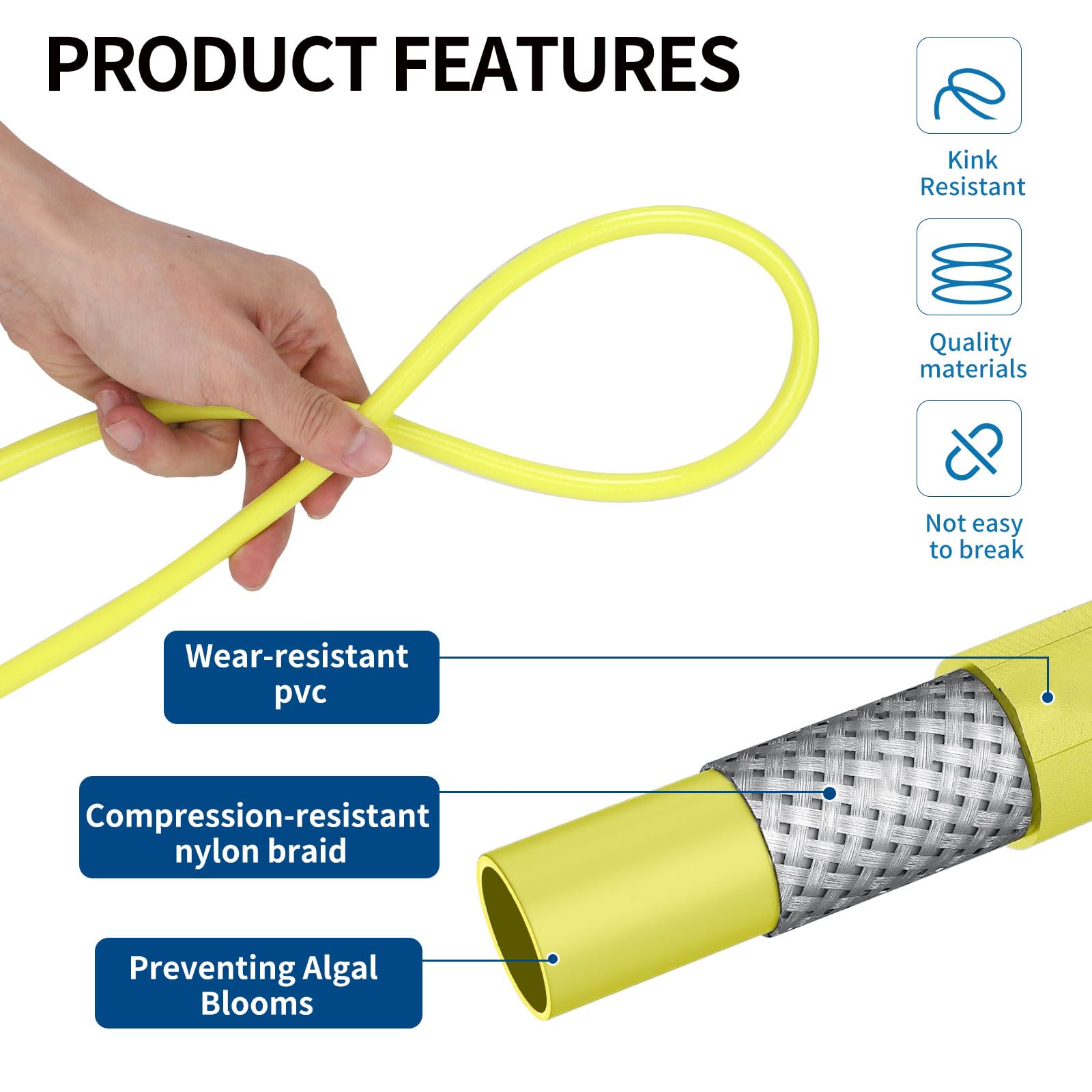 SWAWIS Manguera Hidrolimpiadora 10M 180Bar Manguera Desatascador Tuberias para Karcher Desatascador Tuberias a Presion con Boquillas Rígidas + Giratorias, Adaptador para Kärcher K2 K3 K4 K5 K6 K7