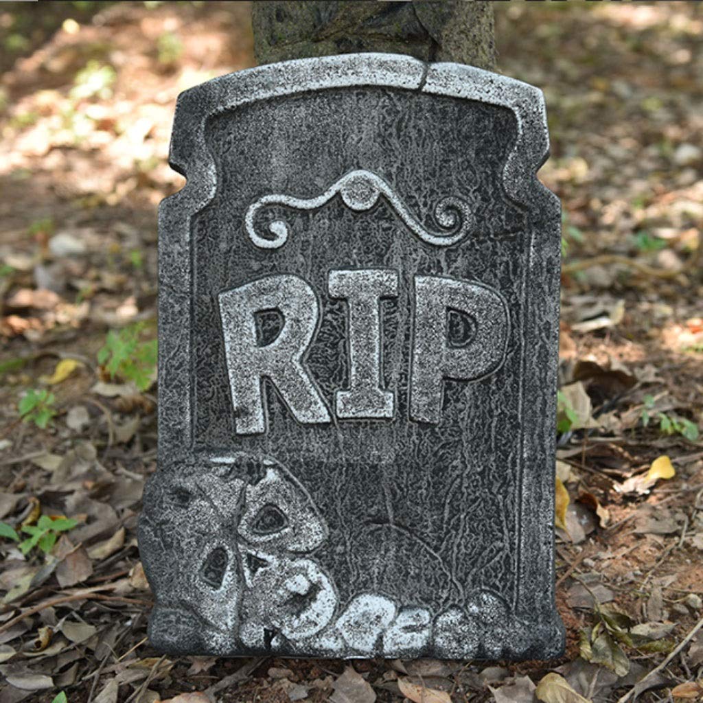 Halloween Rip Headstone Rip Halloween Tombstones,Foam RIP Halloween Graveyard