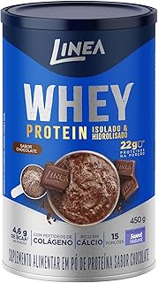 Whey Protein Isolado e Hidrolisado Maxxi Chocolate Linea - Lata de 450g (Sem Açúcar)  