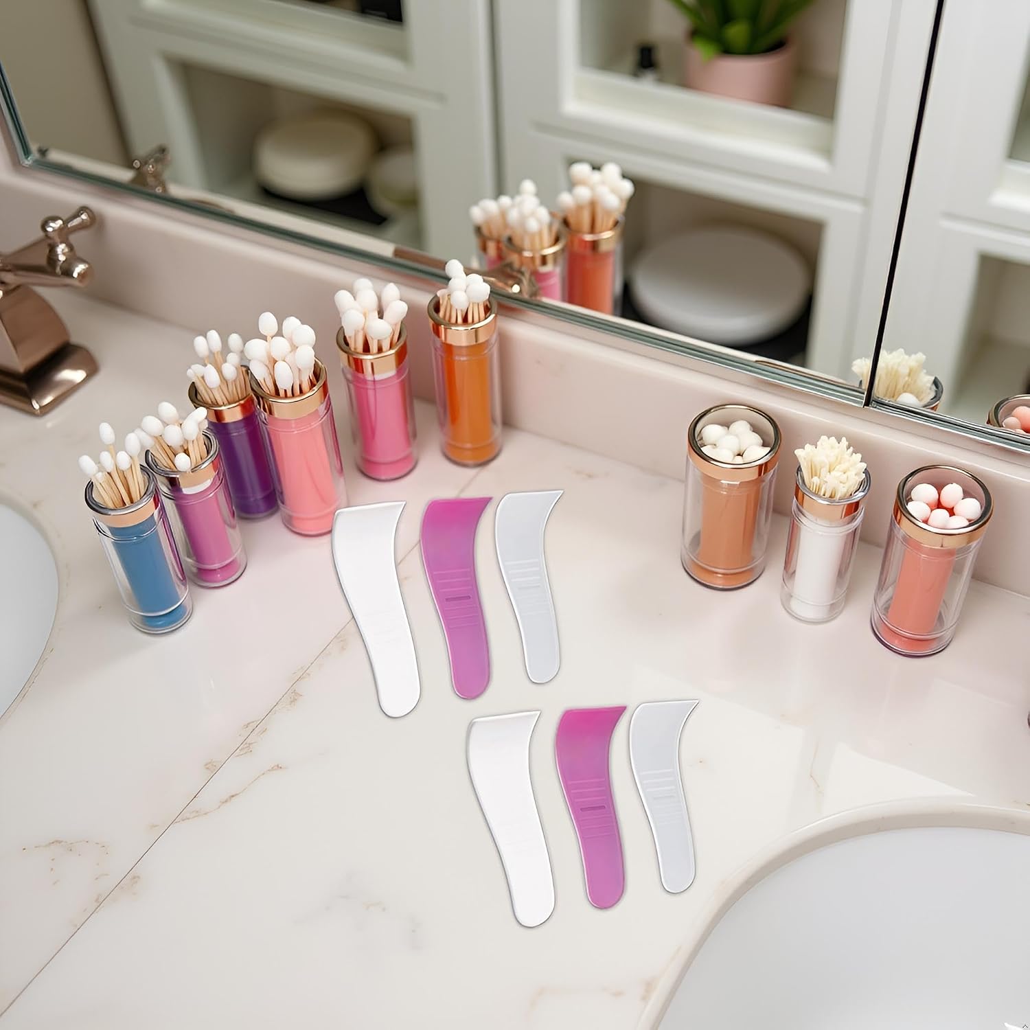 6Pcs Portable Hair Wax Removal Spatulas, Random Colors, Non-Stick Wax Applicator, Reusable Scraper, Hard Wax Sticks