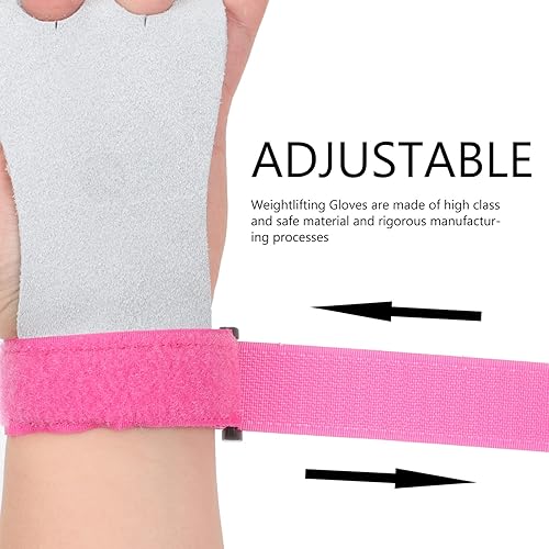 Miniatura 8 de Yardwe 5 Pairs Weightlifting Gymnastics Gloves Guantes De Gym para Hombres Up Grips Gym Gloves Mittens for Men Kids Gymnastics Equipment Barbell