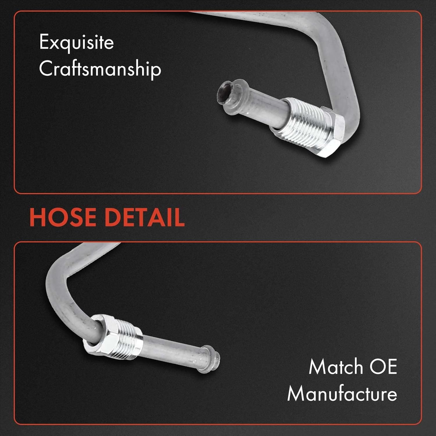 A-Premium Power Steering Hose Pressure Line Hose Assembly Compatible with Jeep Grand Cherokee 1993 1994 1995 1996 1997 1998, 4.0L 5.2L 5.9L, with O-ring & Bushing, Pump to Rack/Gear