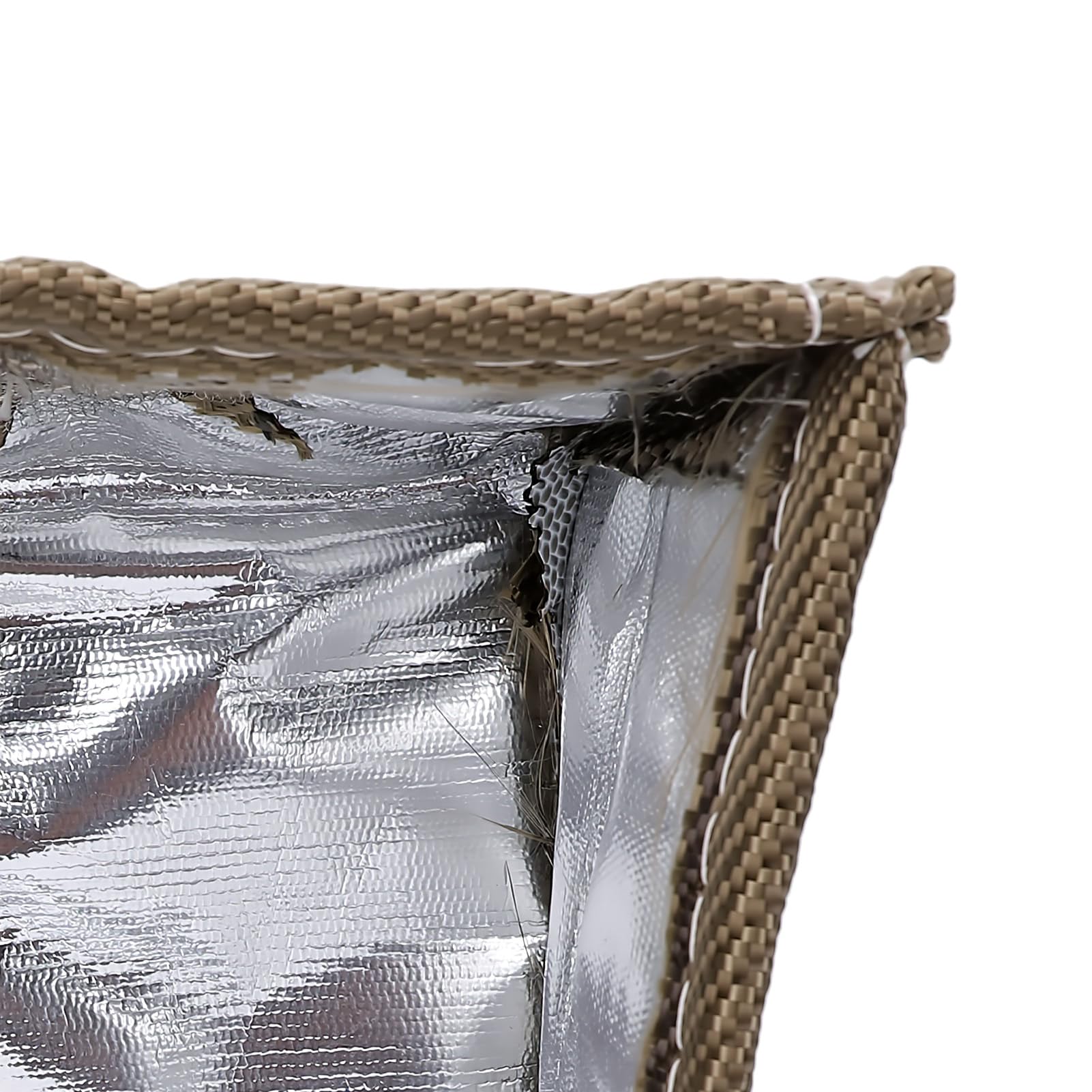 Jectse Mini Bagger Schalldämpfer Abdeckung, Glasfaser Hitzeschild | High Temp Muffler Blanket for Skid Steer, with Aluminum Foil, for Rato 420cc