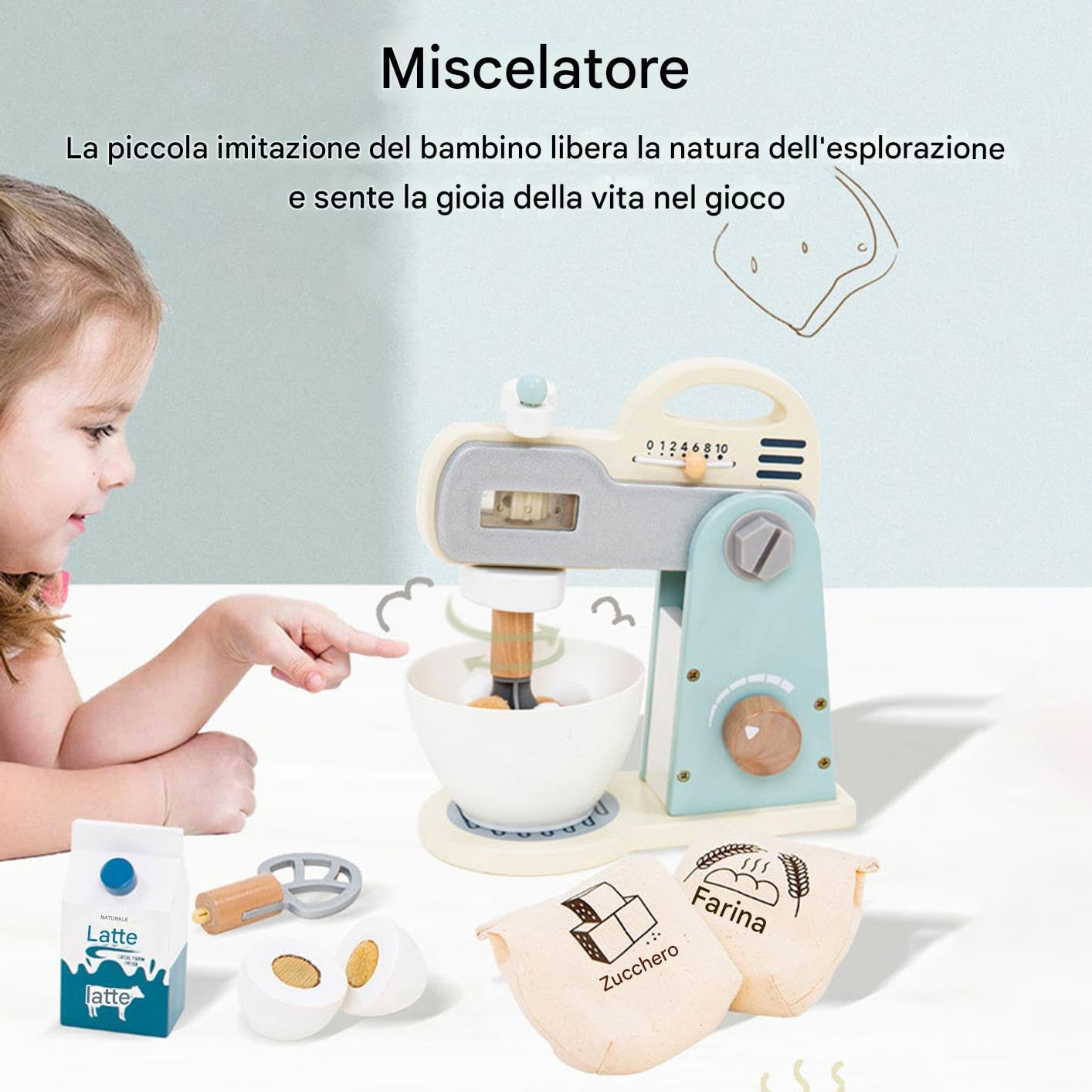 Elettrodomestico da Cucina Giocattolo di Ruolo Realistico e Interattivo