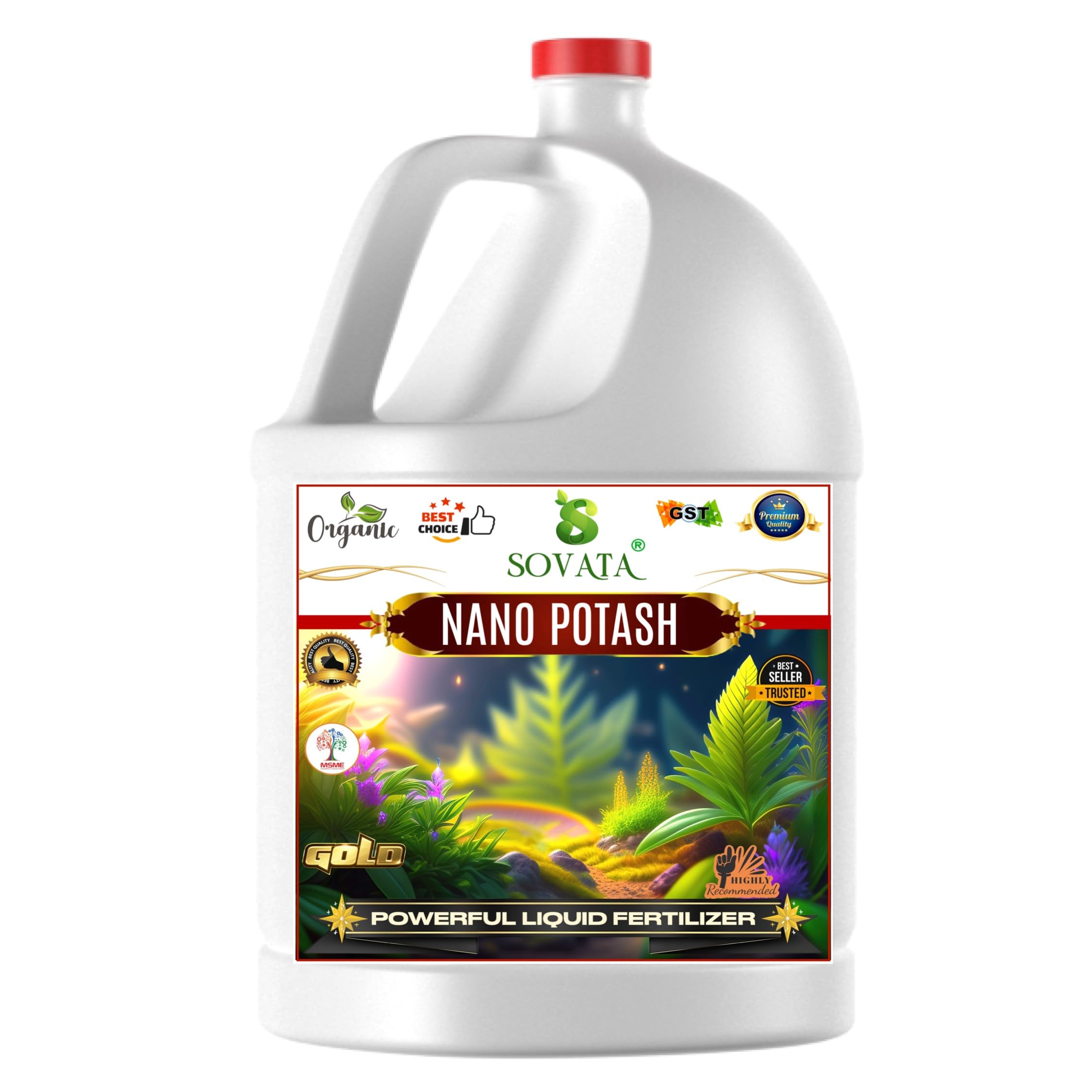 Sovata® Nano Potash, Essential Organic Powerful Liquid Fertilizer for Overall Healthy Growth of All Types of Plants. (1000 ml) (B0D7SJ46L6) Amazon Price History, Amazon Price Tracker