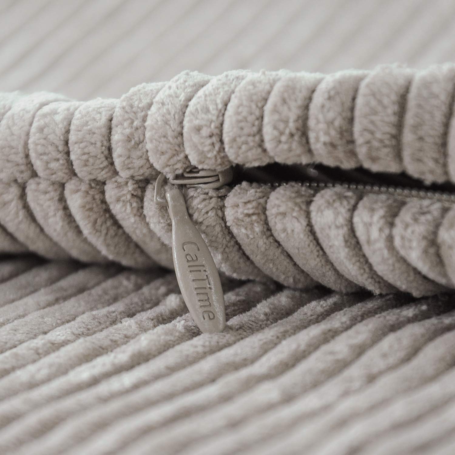 2 Federe Per Cuscino 30x50 Cm CaliTime - Tessuto Jacquard Con Cerniera Invisibile - Divano E Camera Da Letto - 5