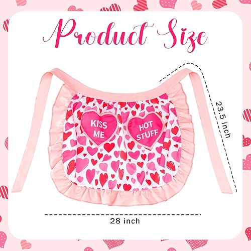 Miniatura 2 de Geyoga Delantal de cocina para mujer, delantal de cocina, delantal de camarera, delantal para disfraz de sirvienta