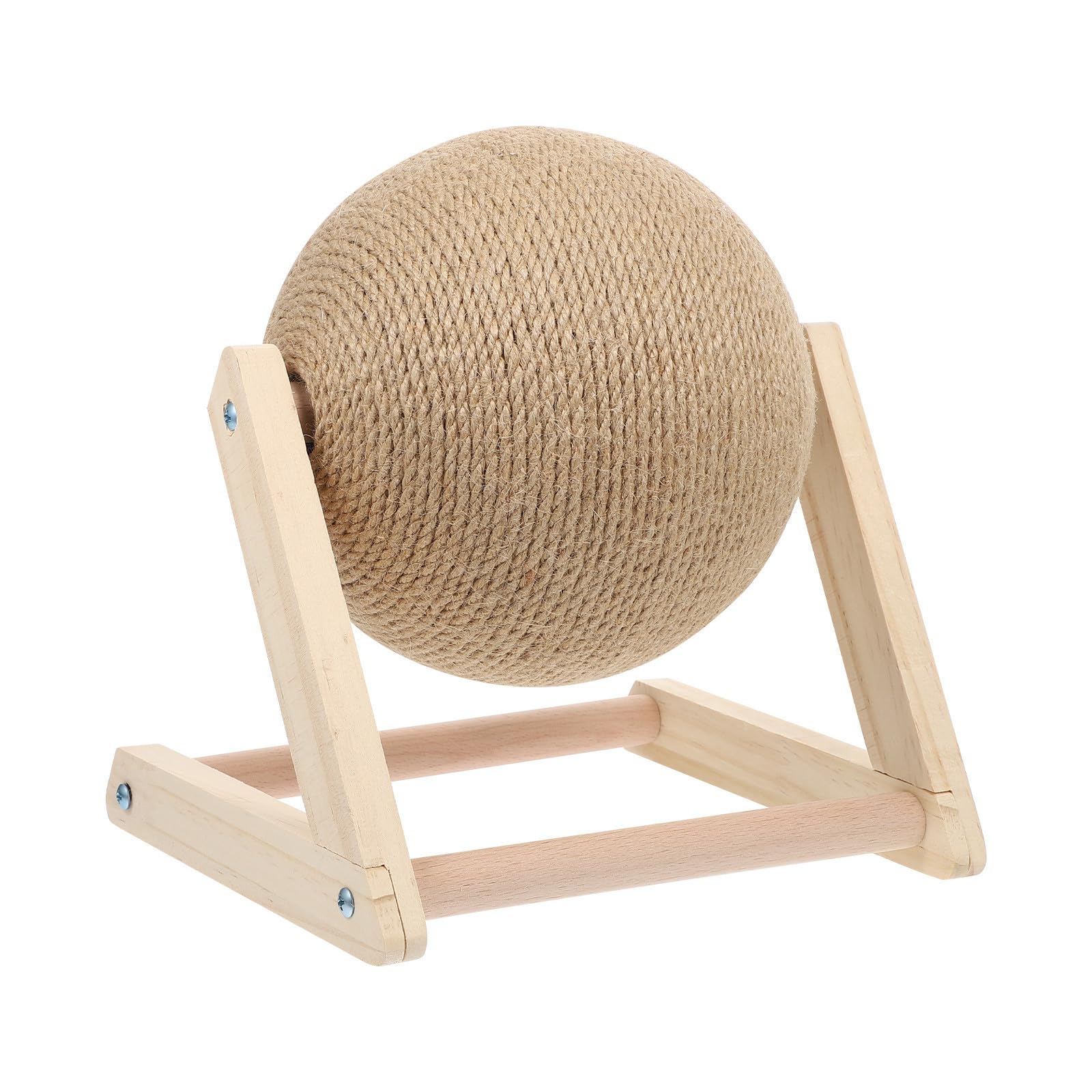 Bola rascadora de madera noble COOLHIYA en color caqui natural