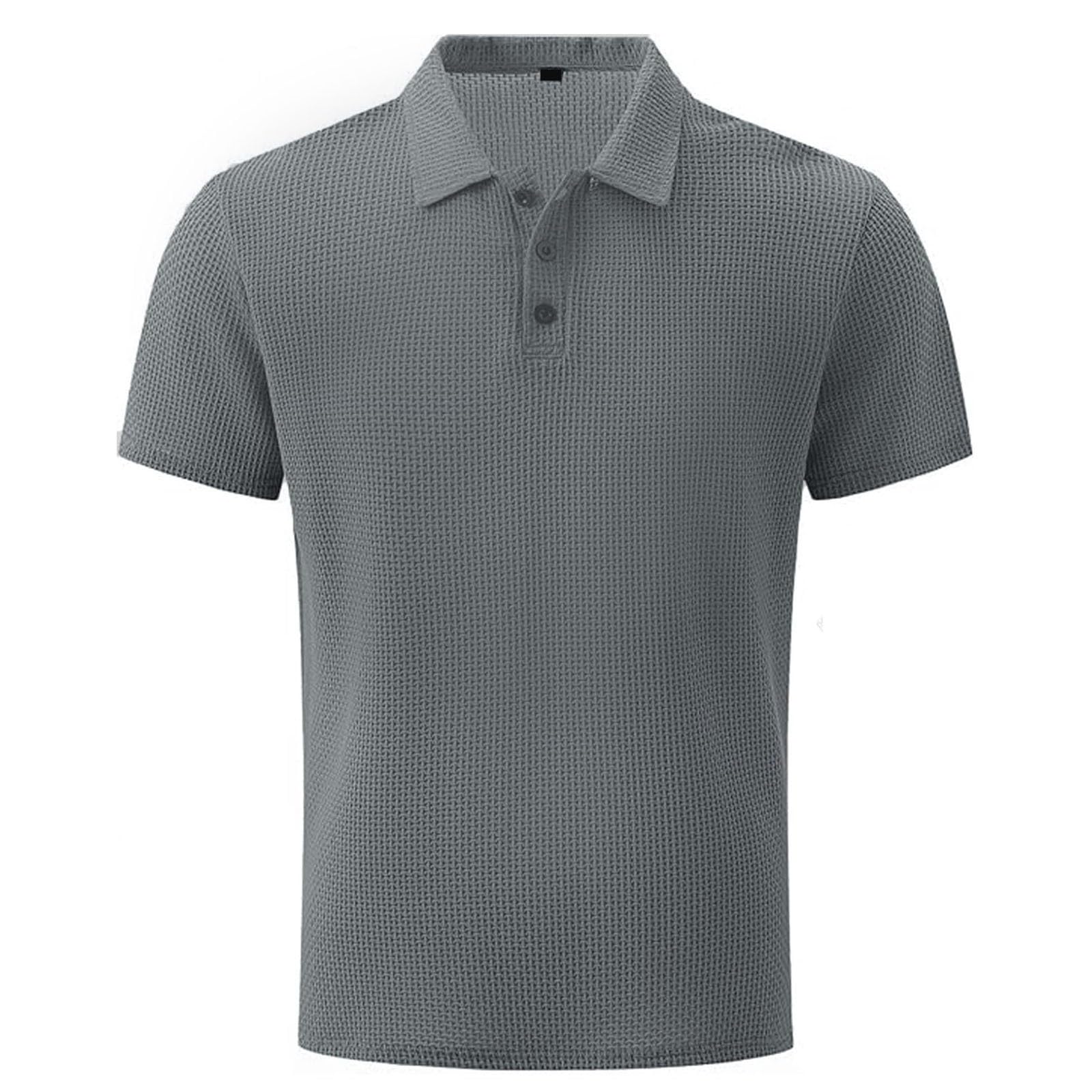 Men's Breeze Polo Shirts Beer Belly Breeze Short Sleeve Wear Collared Textured Shirt Stretchy Quick Dry Casual Golf — view 13
