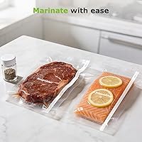 Vista 3 de [2025 New] Bonsenkitchen 11” x 150’ Vacuum Sealer Bags Rolls with Cutter for Food Storage, Commercial Grade, BPA Free, Great for Meal Prep and Sous