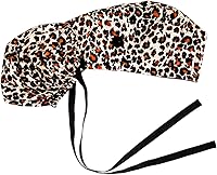 Vista 10 de Gorra médica con interior sedoso, gorro de algodón con banda para el sudor y botones, cola de caballo ajustable