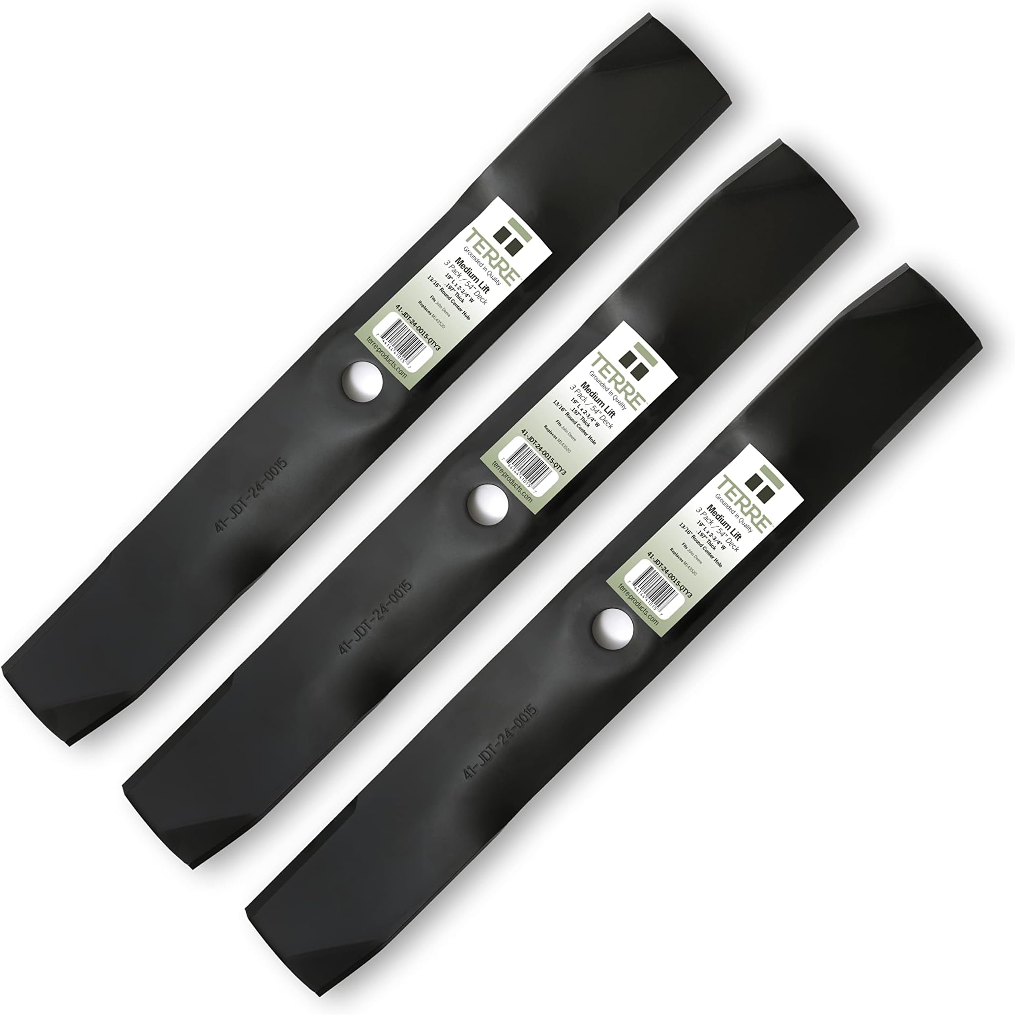 John Deere OEM High Lift Blade 3 Pack 737 757 Z 520 710