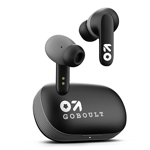 Boult GOBOULT Z20 Truly Wireless Bluetooth Ear Buds with 51H Playtime,Zen Calling ENC Mic,Made in India,Low Latency Gaming,Touch Controls,Rich Bass Drivers,TWS Earbuds Bluetooth Wireless(Jet Black)