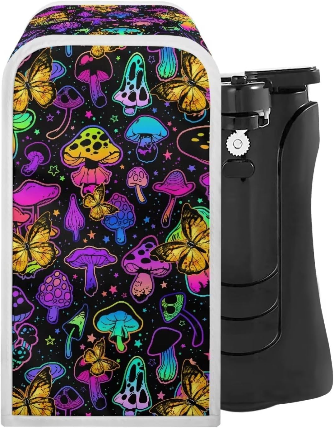 Can Opener Cover Colorful Mushroom Durable Can Opener Dust and Stain Protection Small Appliance Cover for Kitchen Fits Most Electric Automatic Can Openers