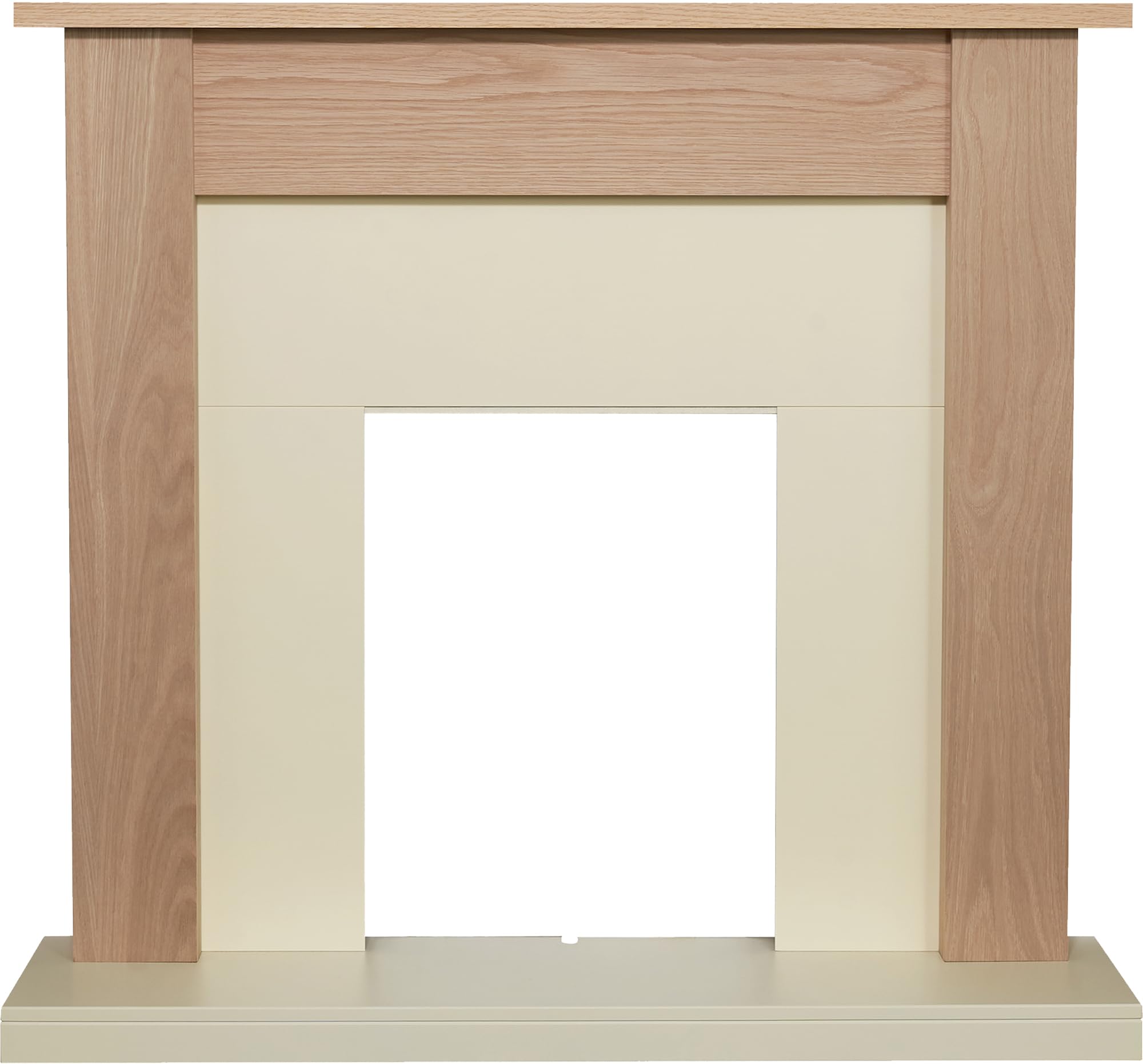 Adam Southwold Fireplace in Oak & Cream, 43 inch