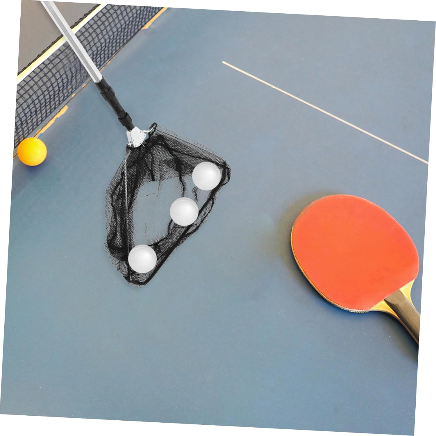 Telescopic Table Tennis Ball Picker Adjustable Metal Ball Retriever Portable Sports Collector Retractable Space-Saving Design for Indoor Outdoor Training