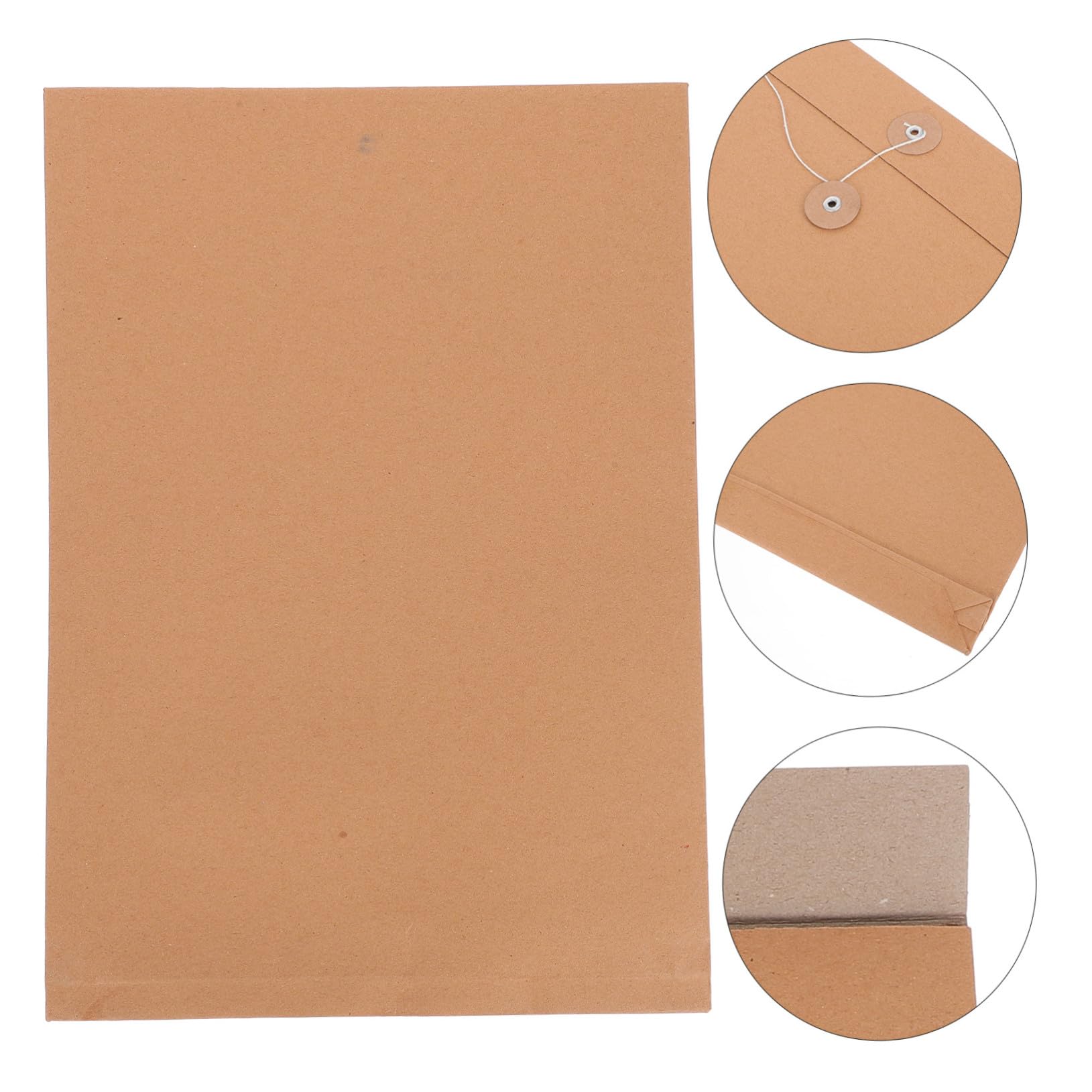 POPETPOP 25piezas Cartera de Papel Kraft Organizador de Documentos Carta Unidades Carpeta Portadocumentos para Papelería de Oficina Archivo