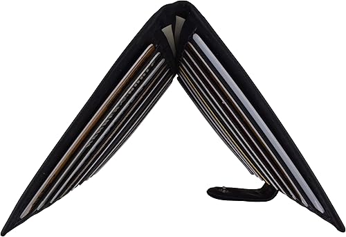 Miniatura 4 de MARSHAL Titular de la tarjeta de crédito plegable de cuero de gama alta #1529CF