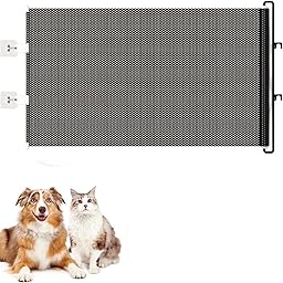 Retractable Dog Gate No Drilling, Pet Safety Barrier Fence for Doorway Hallway Stairs Kitchen Bedroom Balcony Garage Garden Patio (Black,18x49inch)