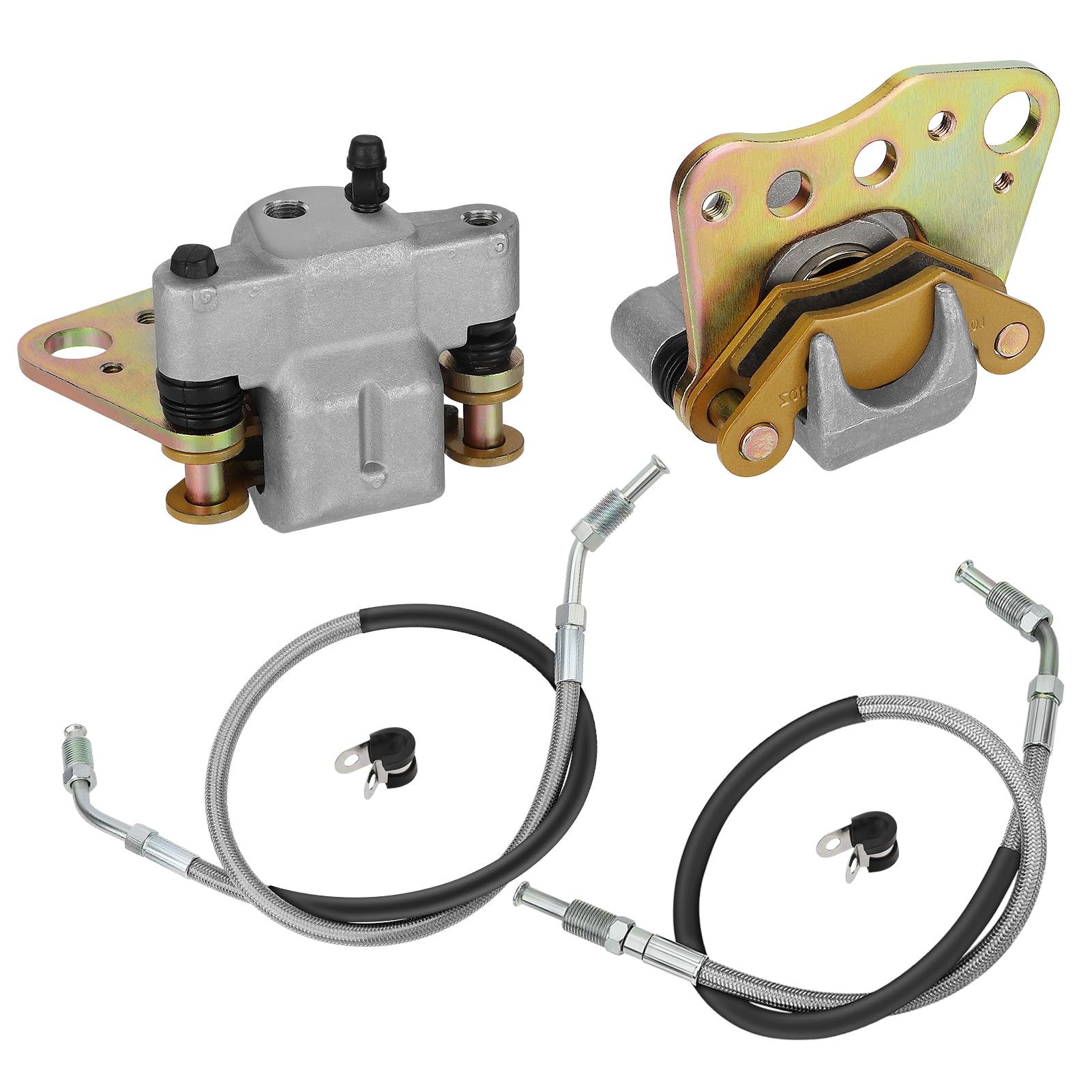 M MATI Pinze freno anteriori e tubi flessibili per Polaris Sportsman 500 Magnum 500 325-2x4 Xplorer 400 Xpedition 425 Worker 500 1999-2000 5131115 5131116 1910411 1930753 1930753 1930753 93075. 2