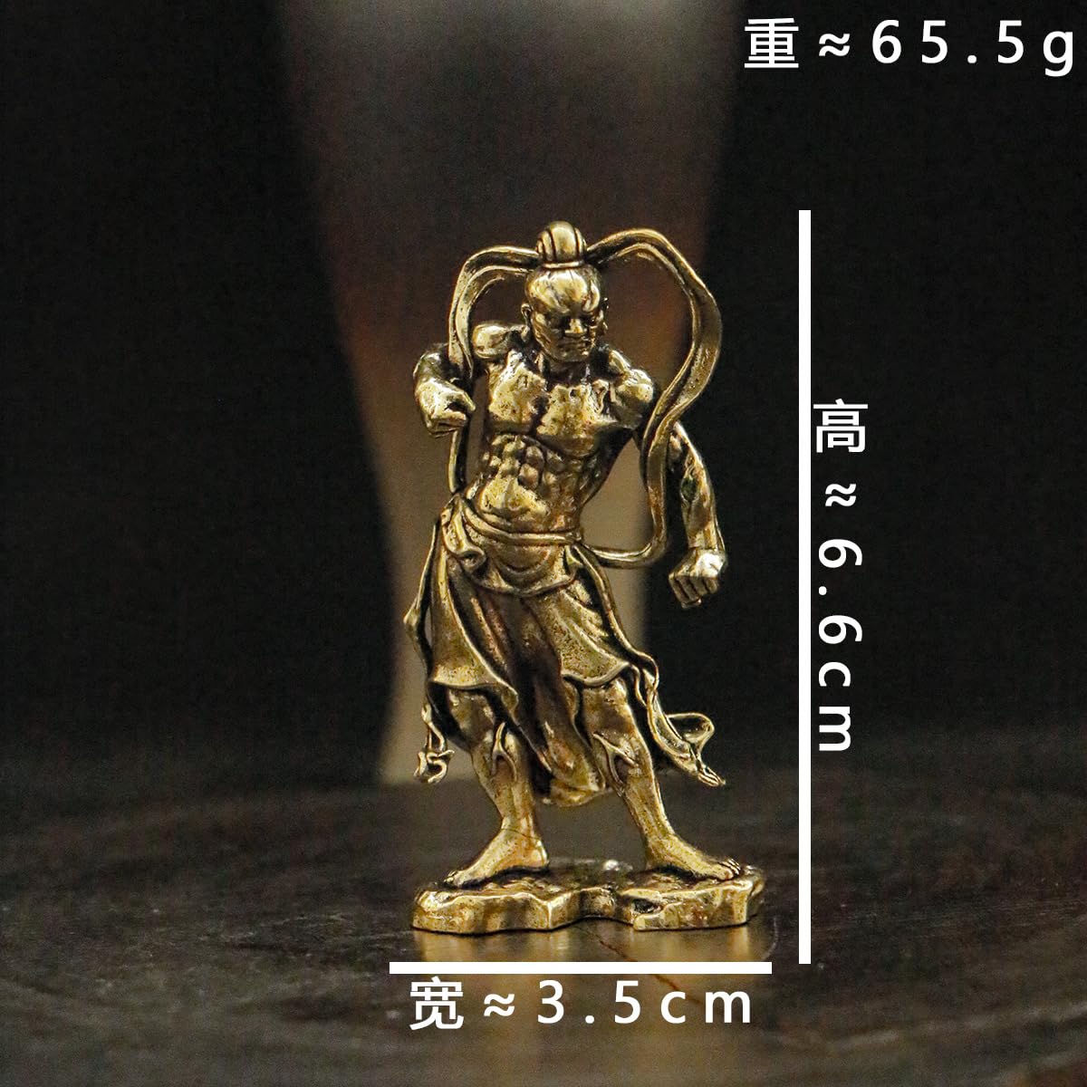 Amazon｜【今はな野堂】真鍮製 金剛力士像 (高さ7cm 幅3.5cm) 二対